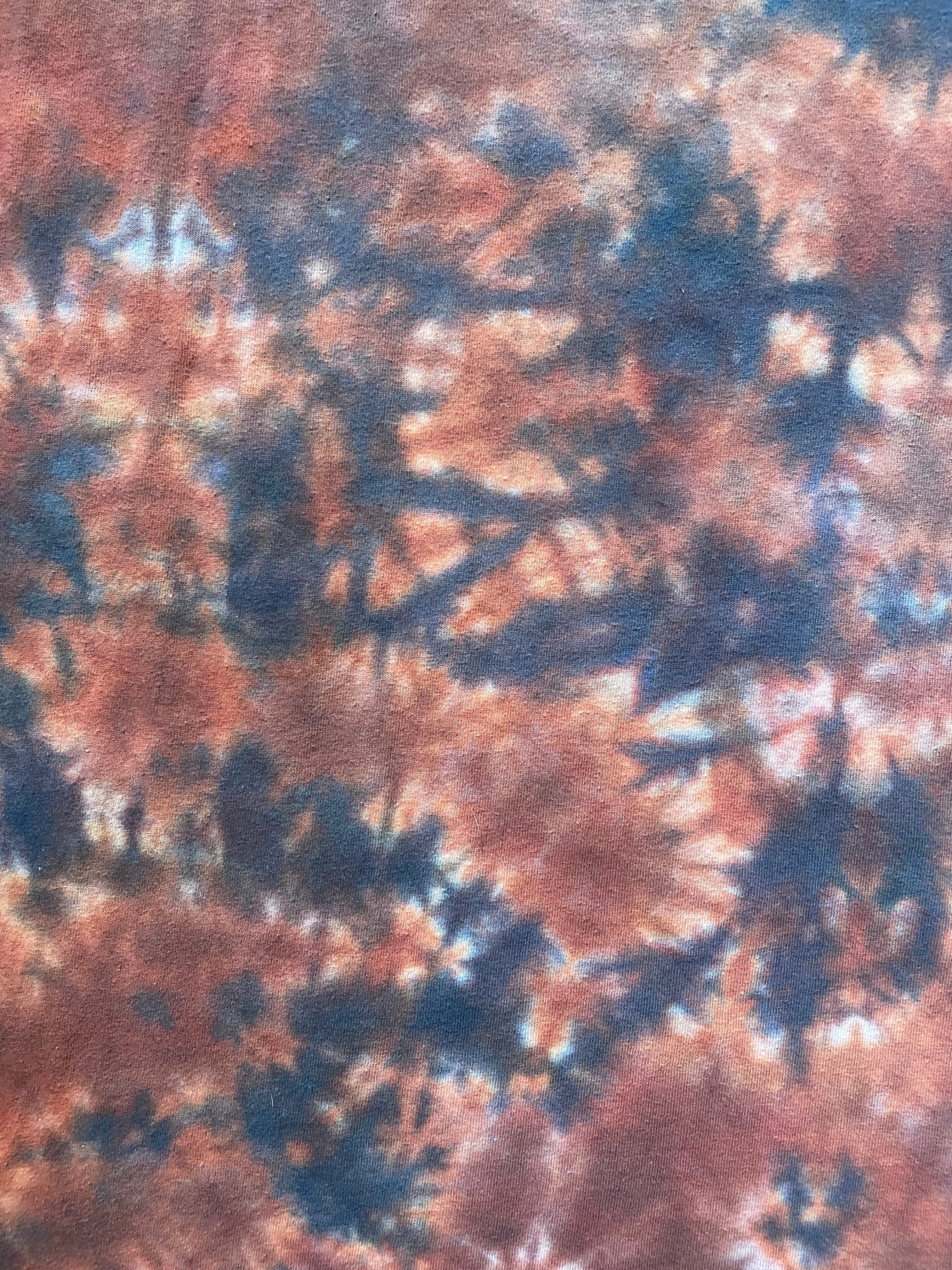 Chimney Rock National Monument Orange and Blac Tie Dye T-Shirt | Men's Large, Short Sleeve