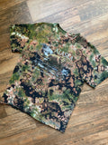 Alaska Grizzly Bear Black and Green Tie Dye T-Shirt | Men's Medium, Short Sleeve