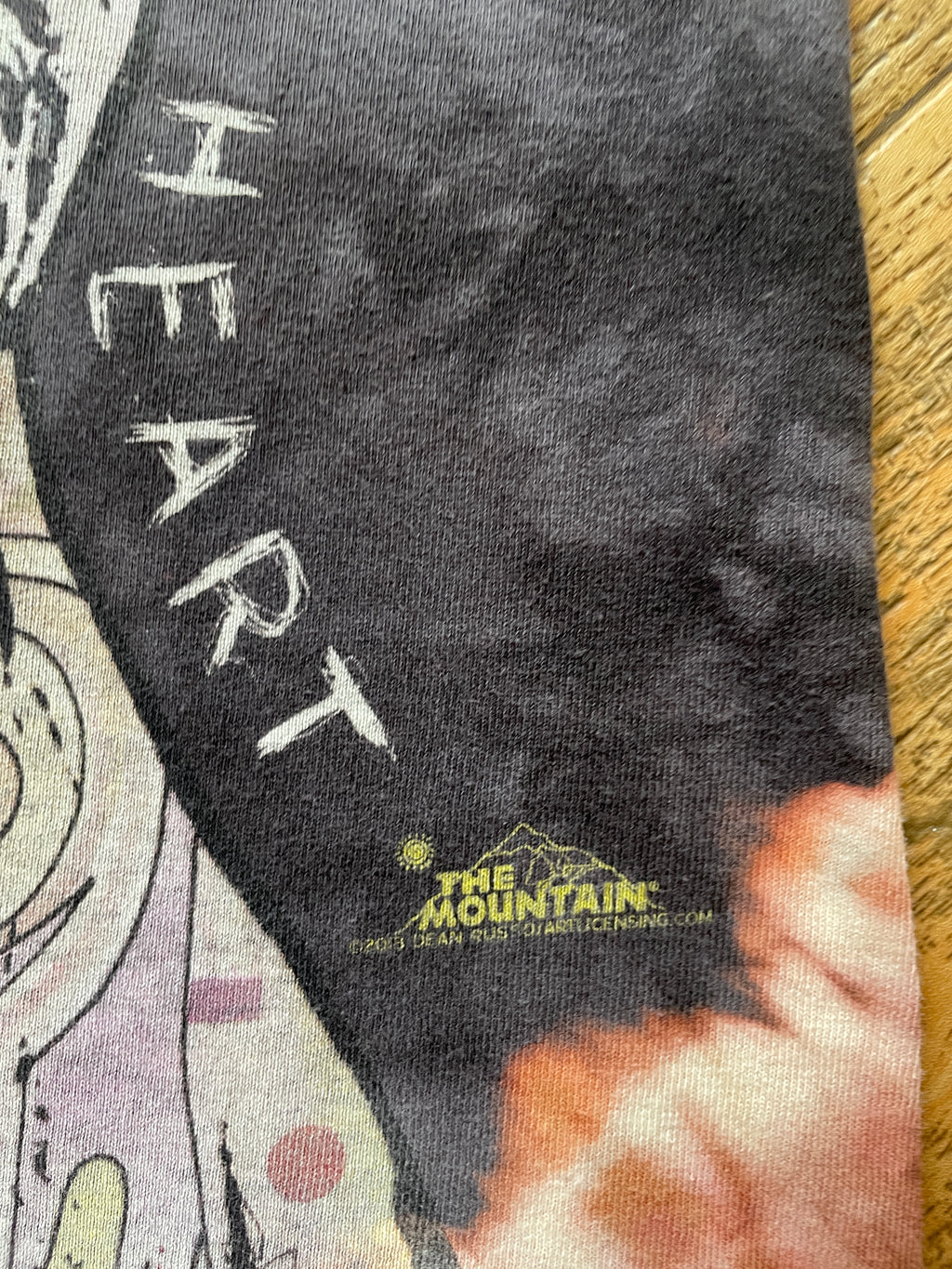 Pitbulls Will Steal Your Heart Gray and Pink Tie Dye T-Shirt | Men's Large, Short Sleeve