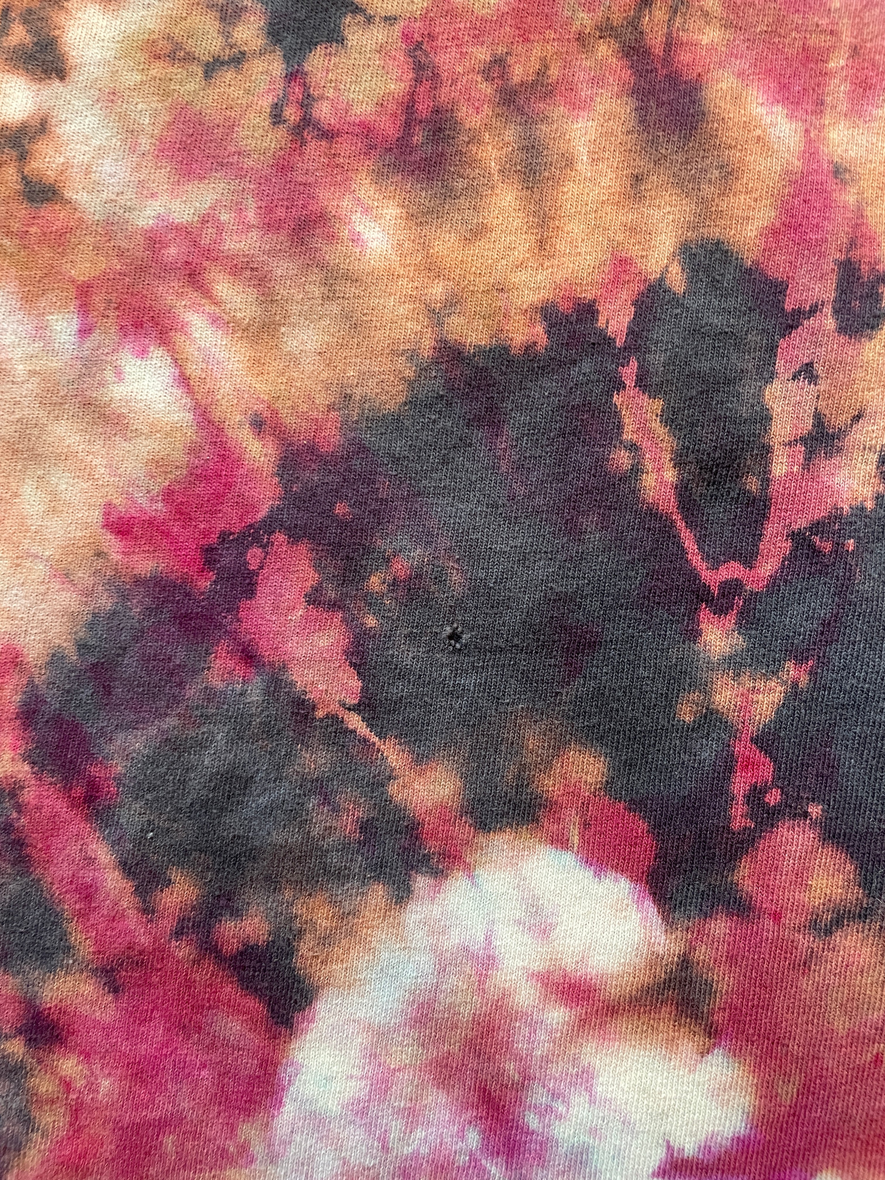 Pitbulls Will Steal Your Heart Gray and Pink Tie Dye T-Shirt | Men's Large, Short Sleeve