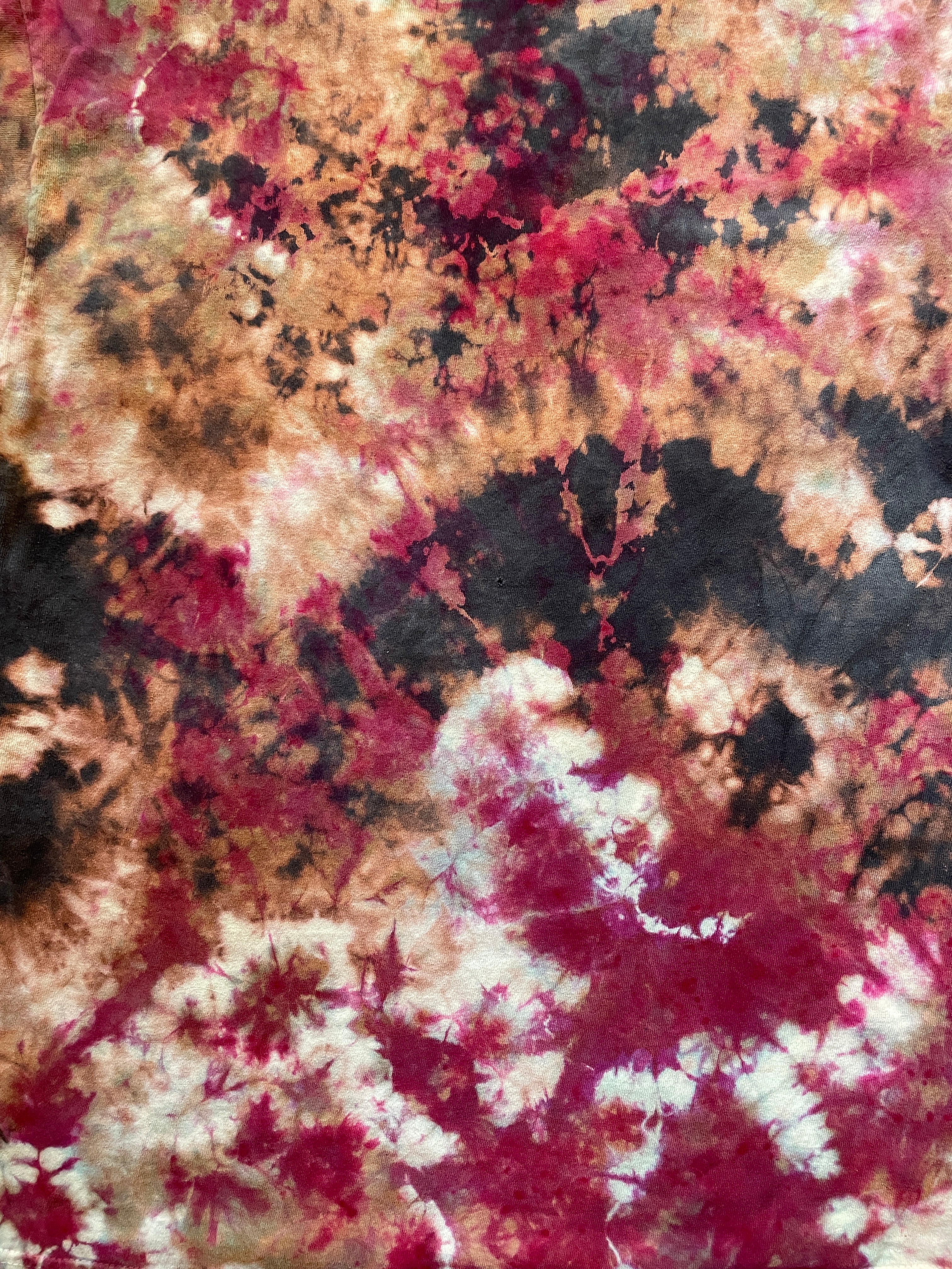 Pitbulls Will Steal Your Heart Gray and Pink Tie Dye T-Shirt | Men's Large, Short Sleeve