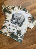 Rocky Mountain Mule Deer Tan & White Tie Dye T-Shirt | Men's Large, Short Sleeve