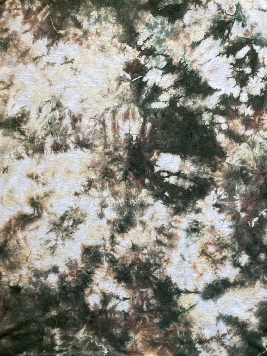 Rocky Mountain Mule Deer Tan & White Tie Dye T-Shirt | Men's Large, Short Sleeve