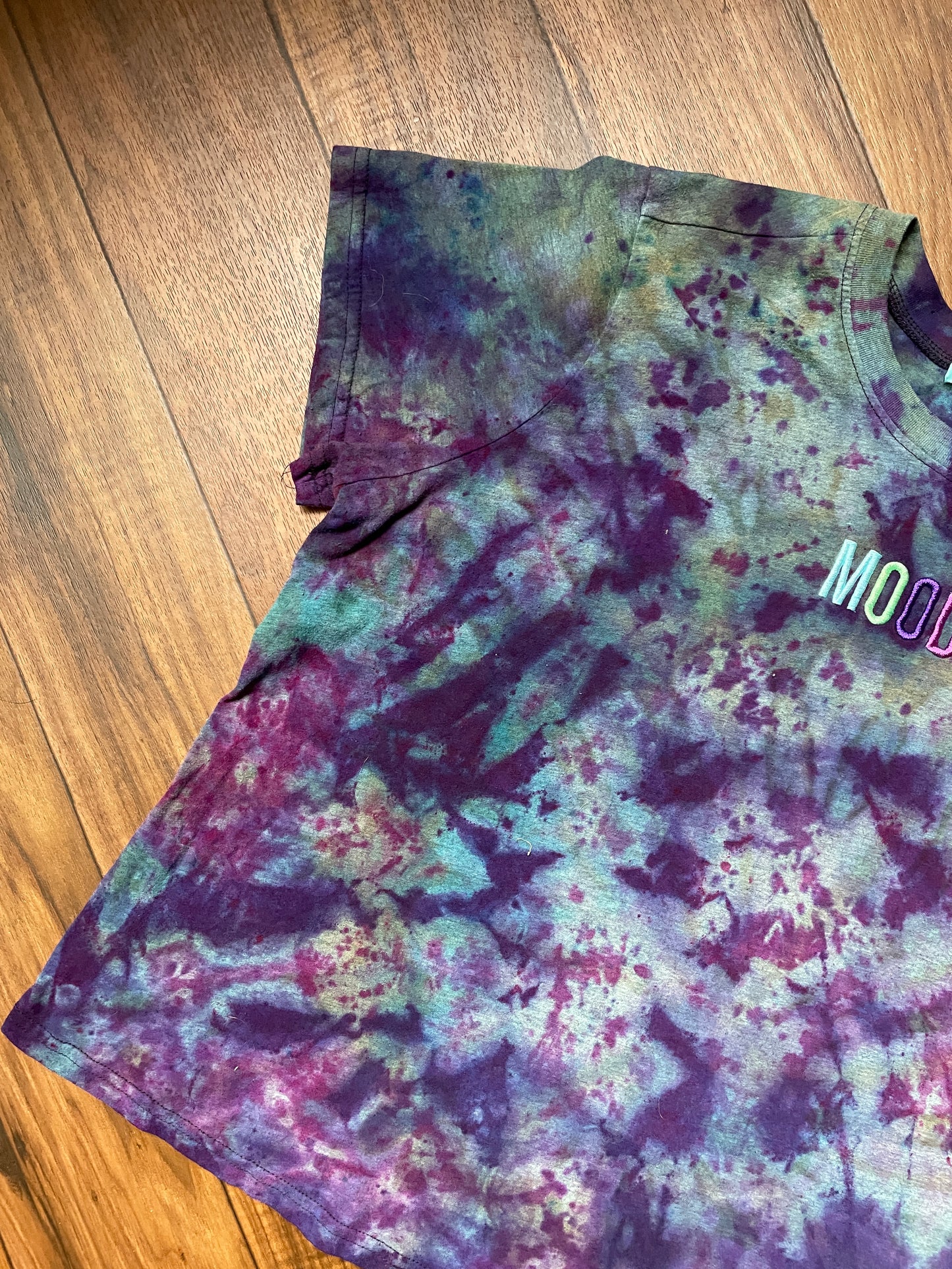 Women's XL MOOD Short Sleeve Tie Dye T-Shirt