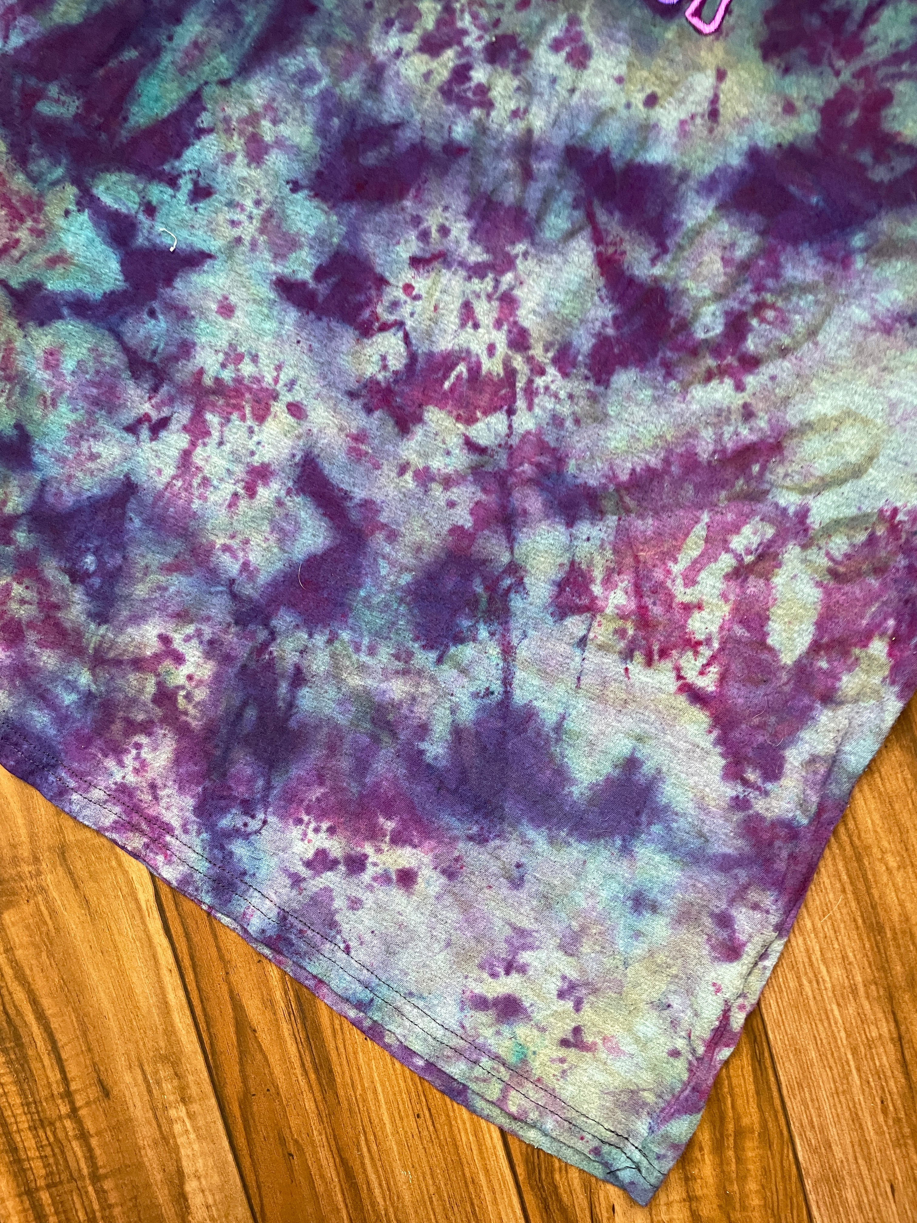 Women's XL MOOD Short Sleeve Tie Dye T-Shirt