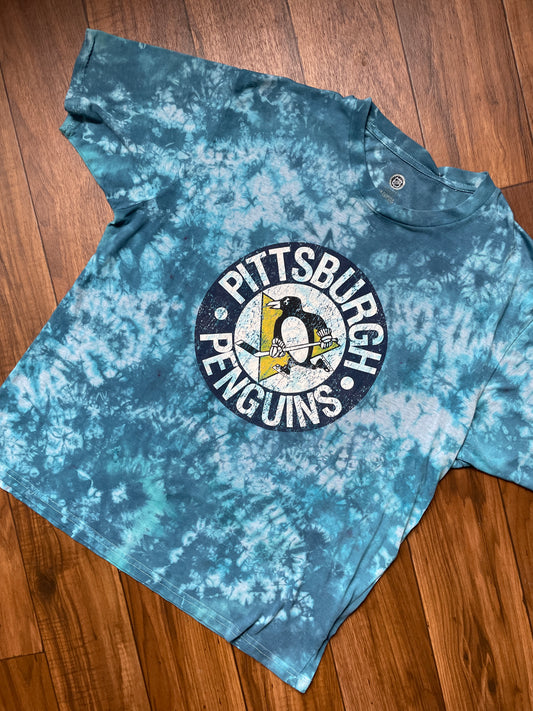 Men's XL Pittsburgh Penguins Short Sleeve Tie Dye T-Shirt