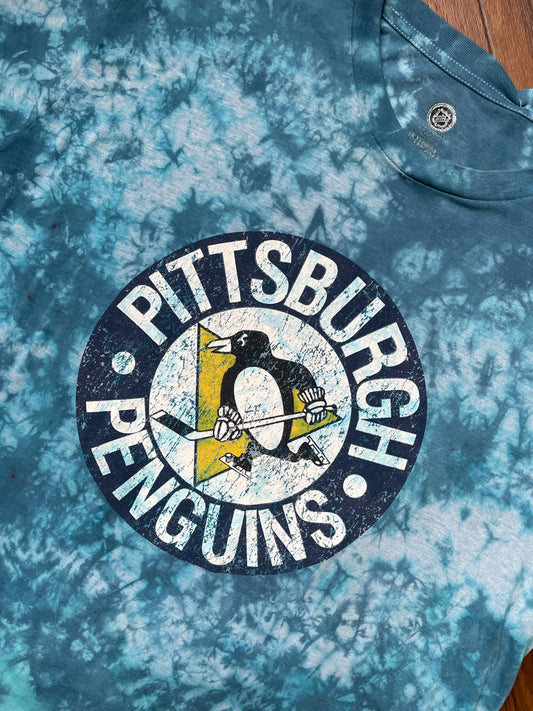 Men's XL Pittsburgh Penguins Short Sleeve Tie Dye T-Shirt