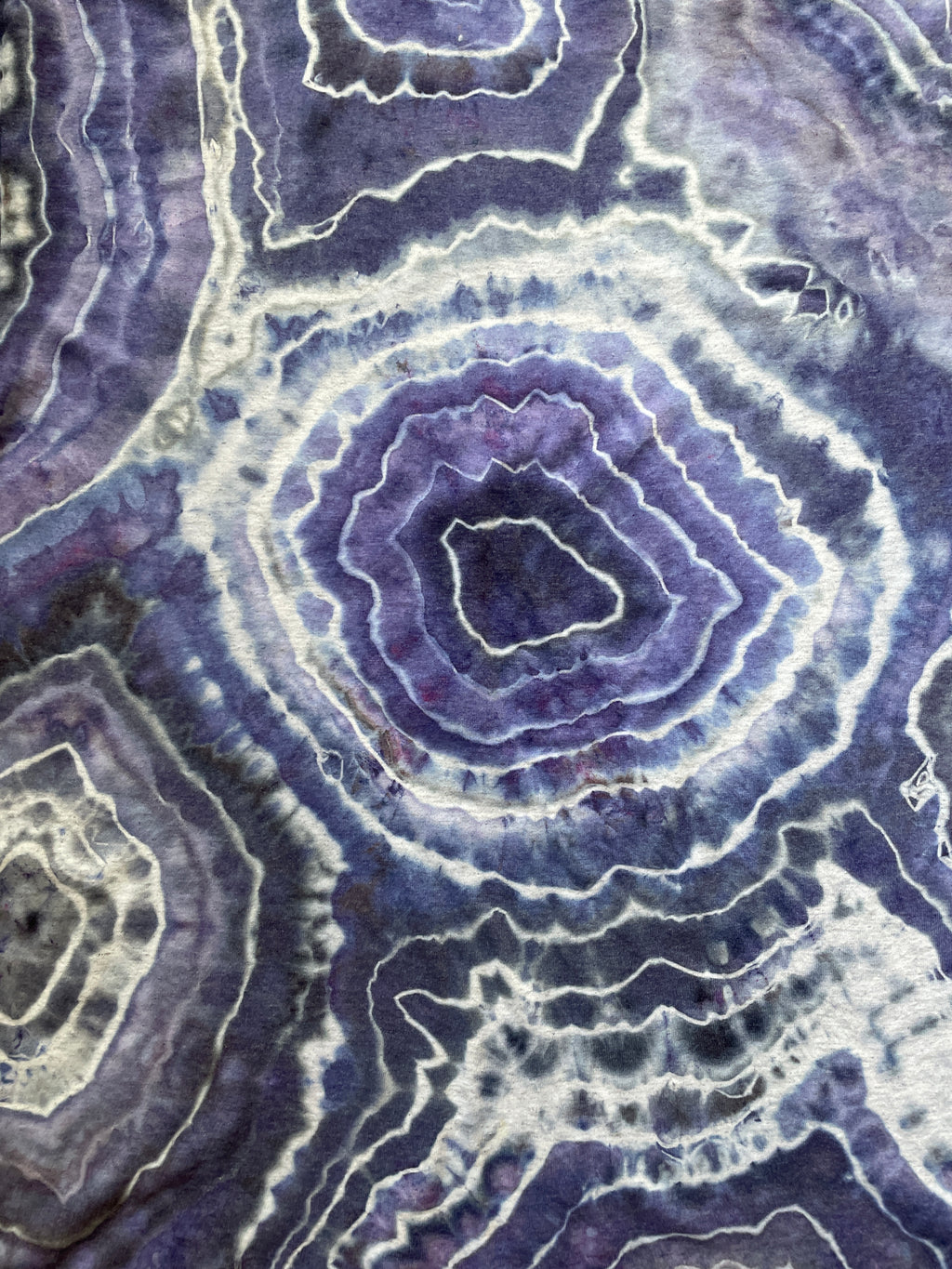 Purple and Gray Schnauzer Tie Dye T-Shirt | Men's XL, Short Sleeve