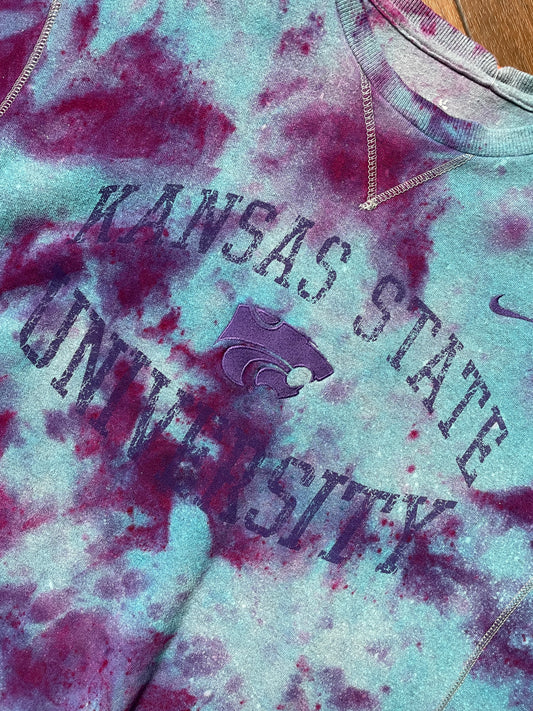 Men's XL Kansas State University Galaxy Tie Dye Crewneck Sweatshirt