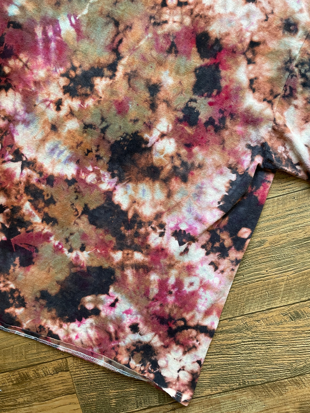 Gray and Pink Dog Love Tie Dye T-Shirt | Men's 2XL, Short Sleeve