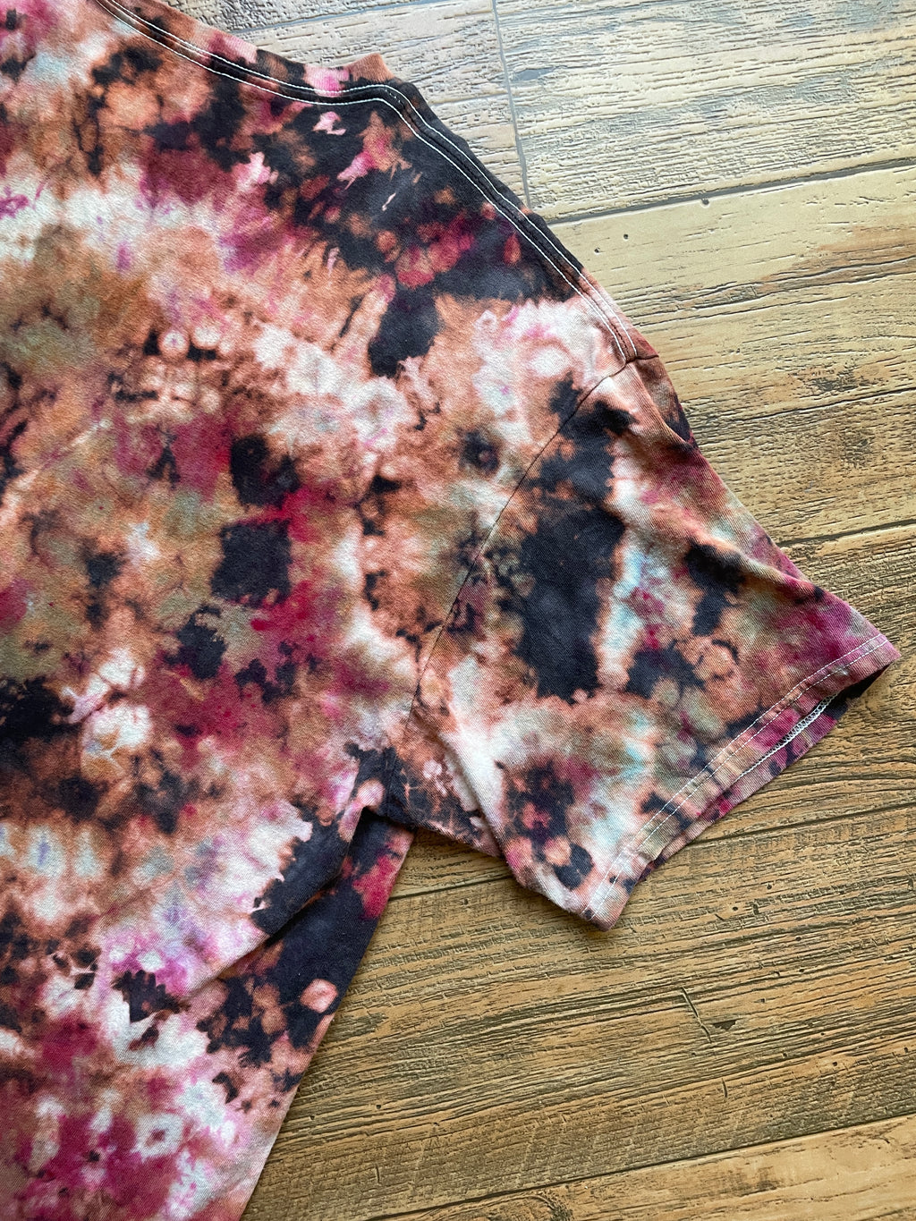 Gray and Pink Dog Love Tie Dye T-Shirt | Men's 2XL, Short Sleeve