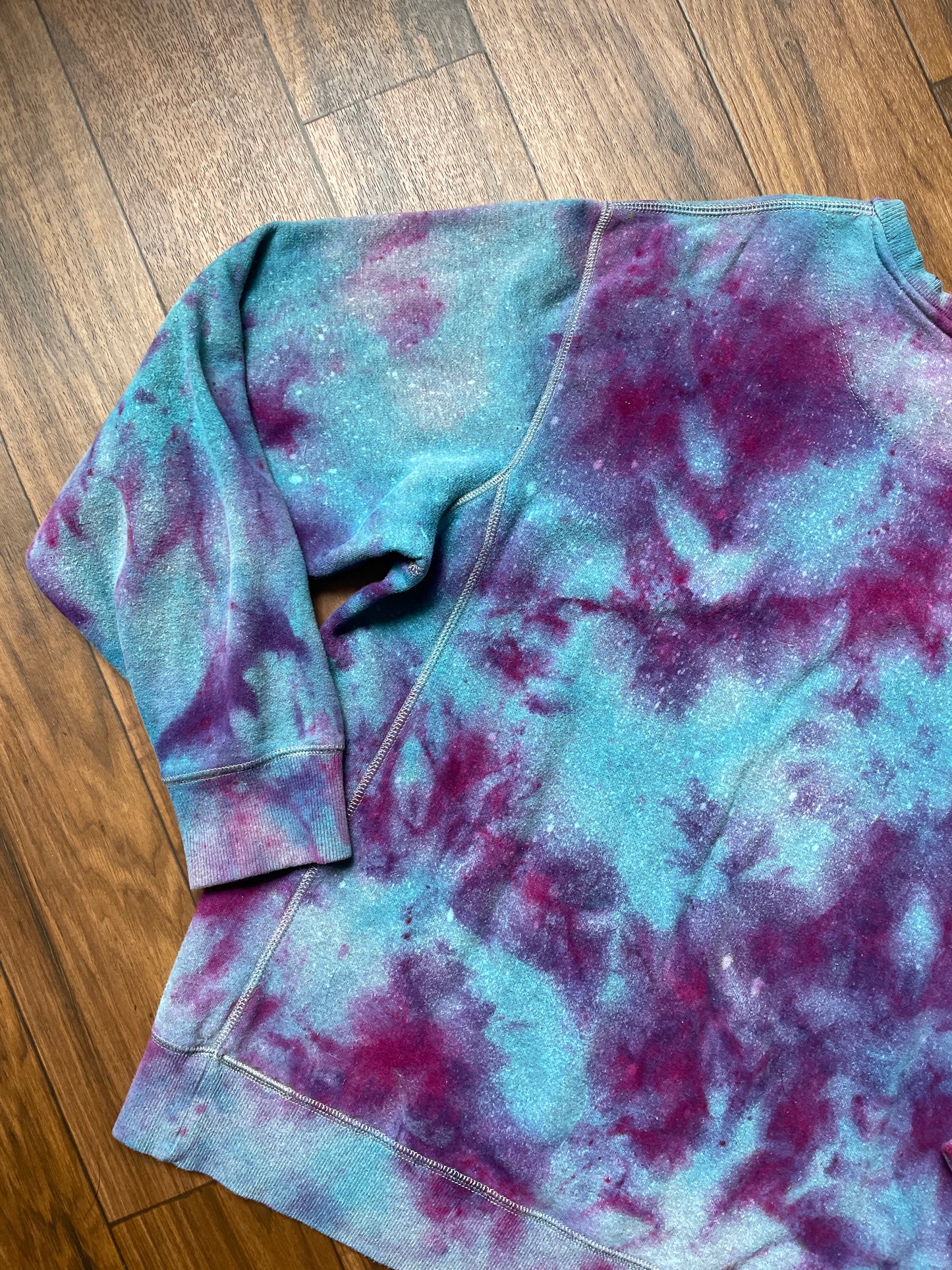 Men's XL Kansas State University Galaxy Tie Dye Crewneck Sweatshirt