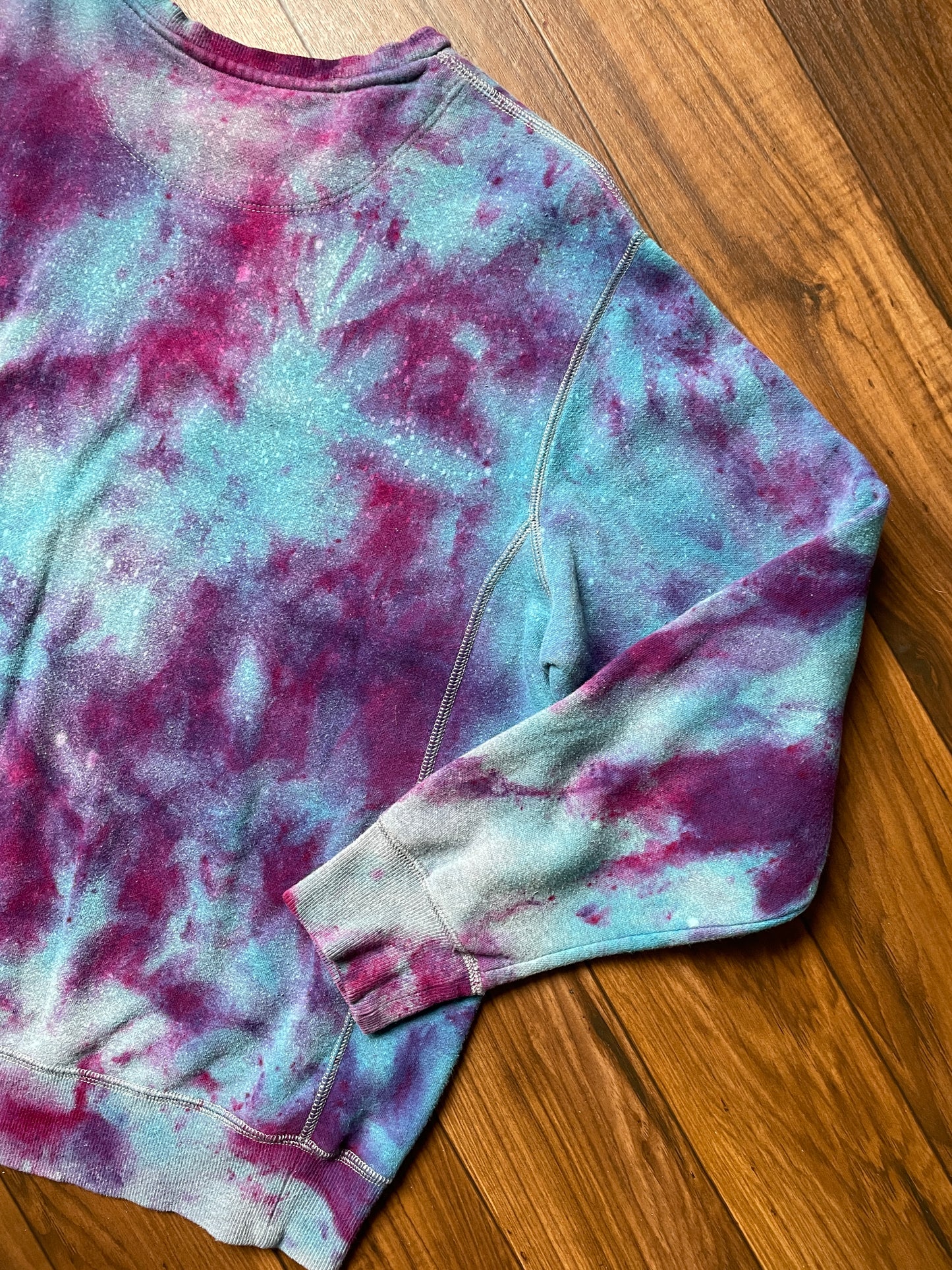 Men's XL Kansas State University Galaxy Tie Dye Crewneck Sweatshirt