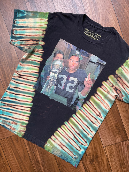 Men's Medium Marcus Allen Oakland Raiders Super Bowl Tie Dye Short Sleeve T-Shirt