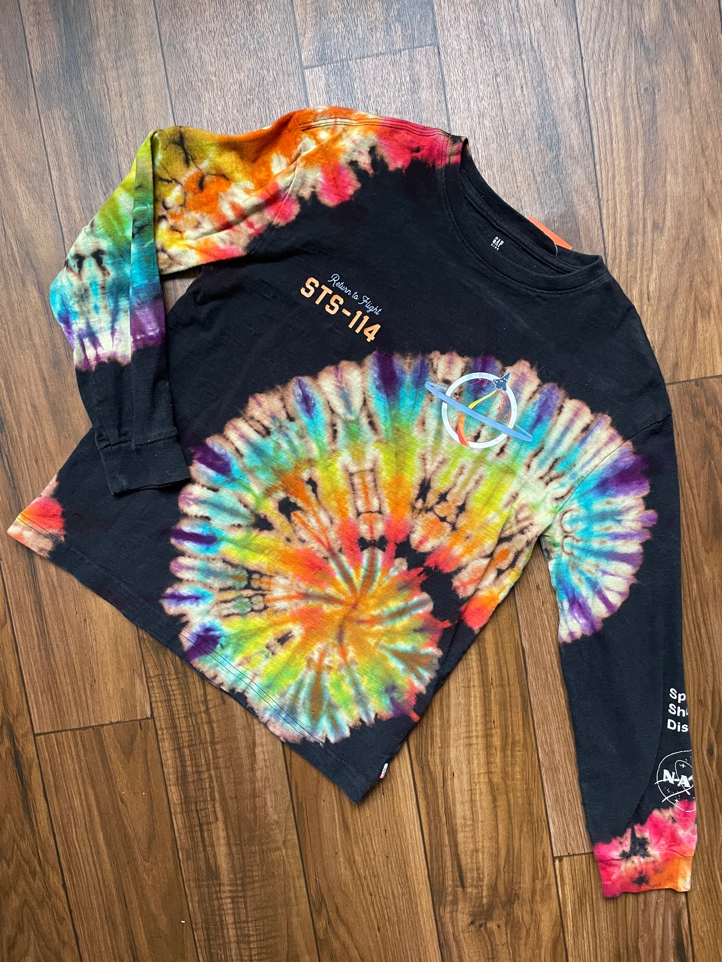 Youth XL NASA Tie Dye Short Sleeve T-Shirt