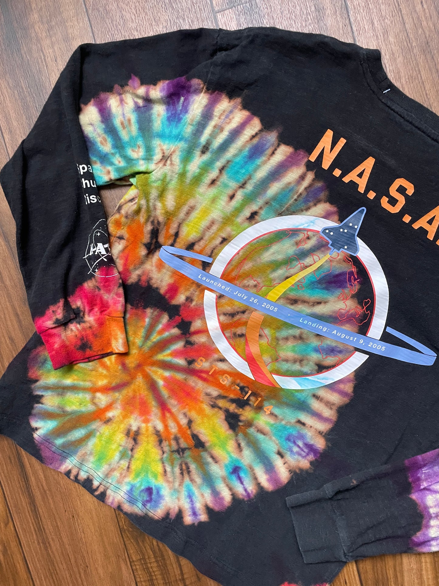 Youth XL NASA Tie Dye Short Sleeve T-Shirt