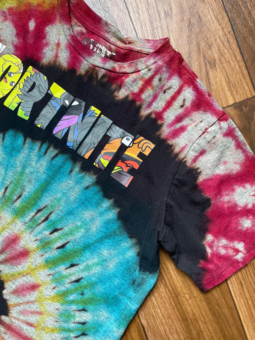 Youth 2XL Fortnite Tie Dye Short Sleeve T-Shirt