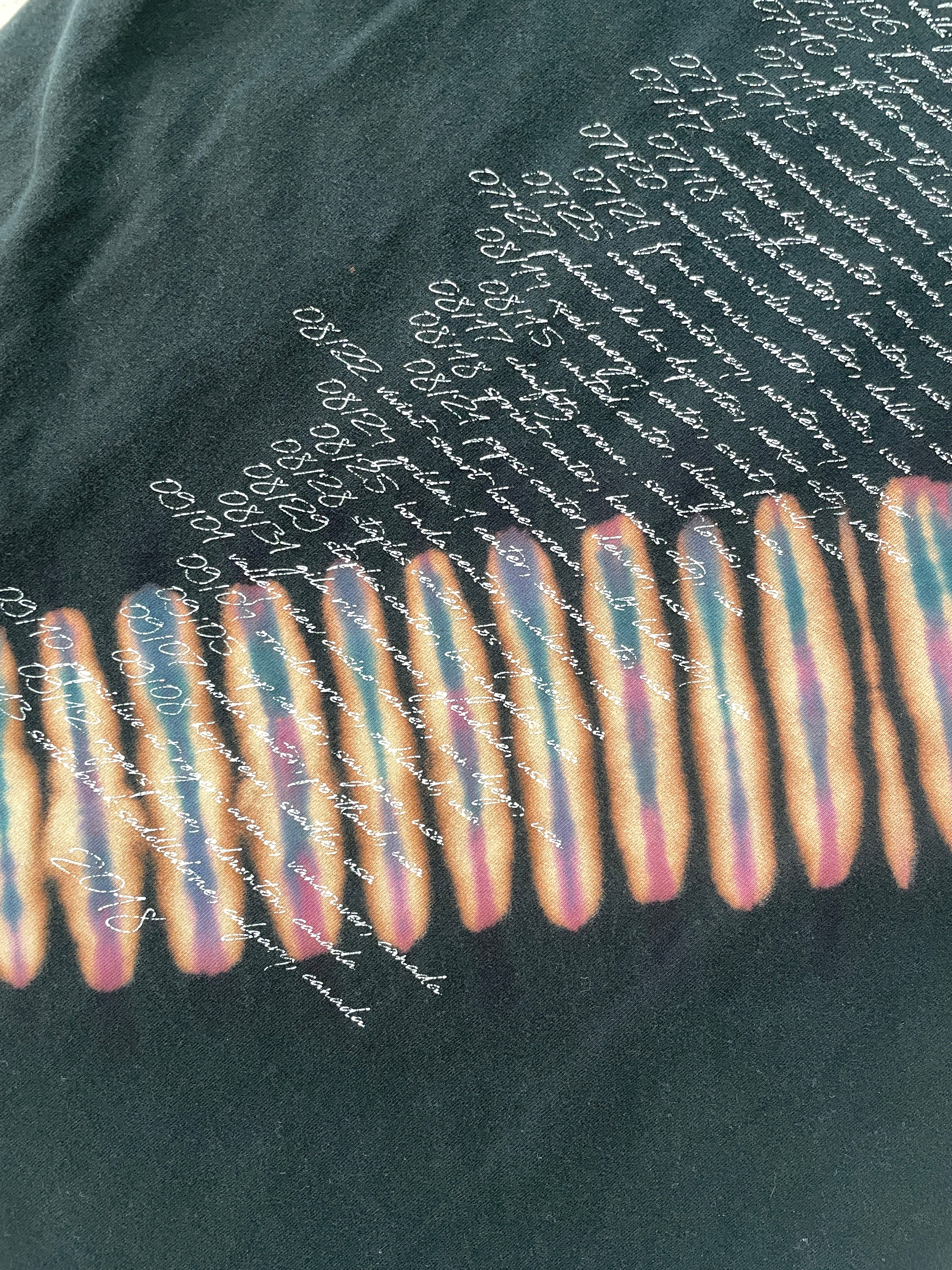 SMALL Men's Sam Smith Handmade Reverse Tie Dye Short Sleeve T-Shirt | One-Of-a-Kind Upcycled Black, Blue, and Purple Pleated Top