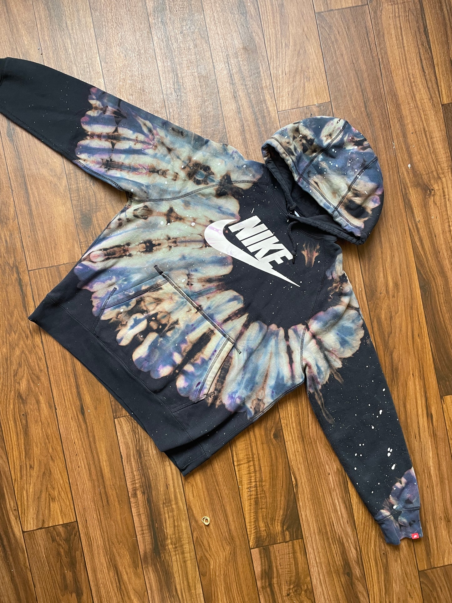 Men's XL Nike Galaxy Spiral Reverse Tie Dye Hoodie