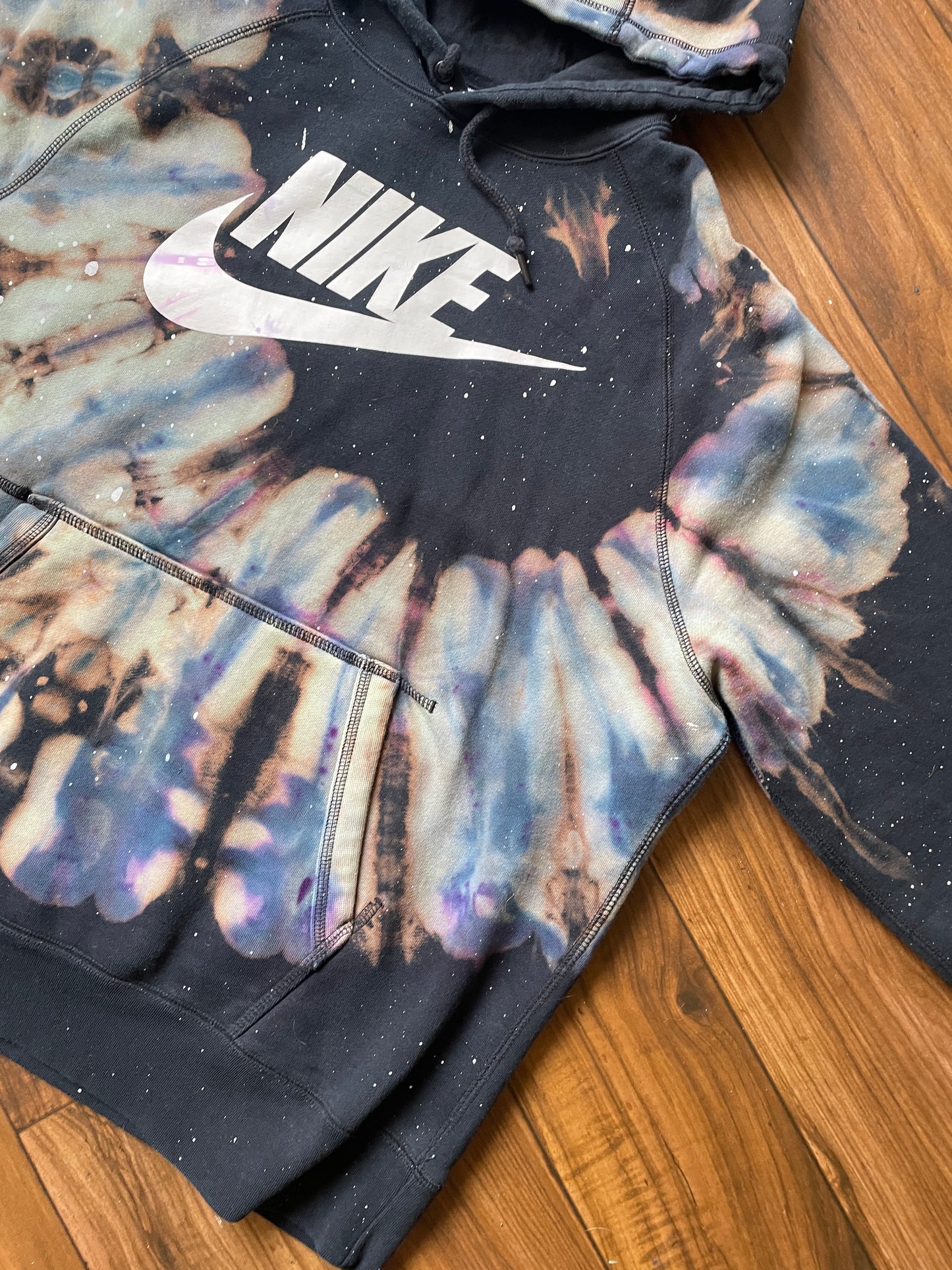 Men's XL Nike Galaxy Spiral Reverse Tie Dye Hoodie