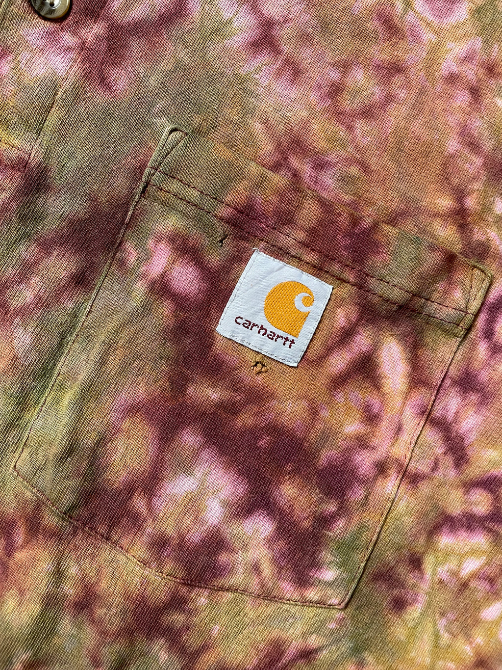 Men's Large Carhartt Tie Dye Thrashed Long Sleeve T-Shirt