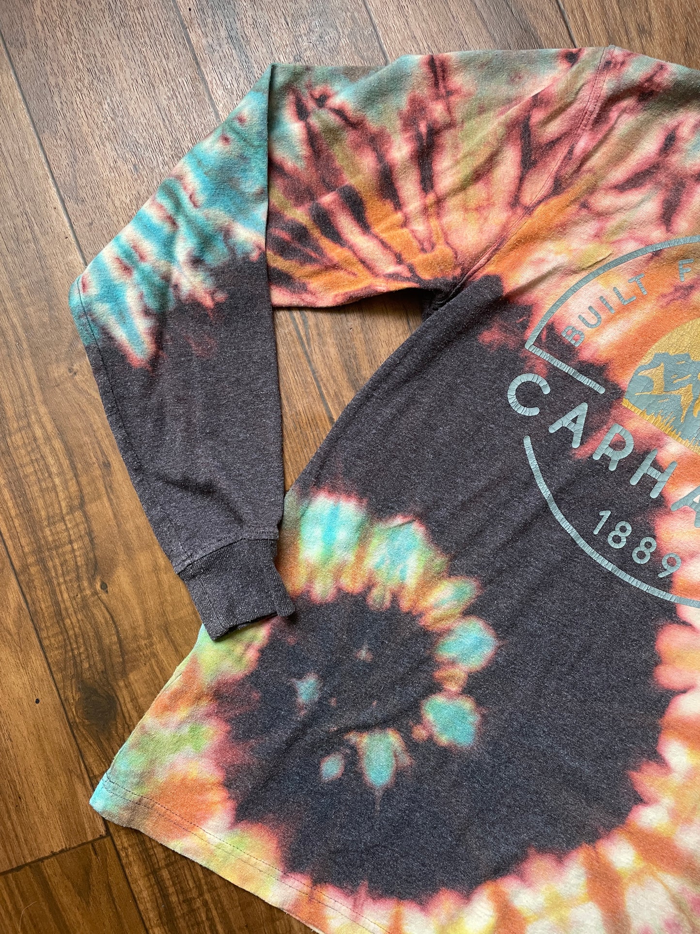 Men's Small Carhartt Tie Dye Long Sleeve T-Shirt