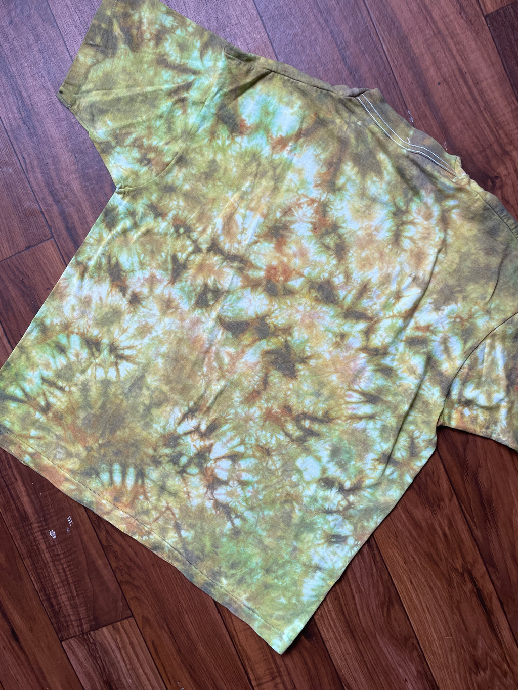 Men's XL Camo Deer Tie Dye Short Sleeve T-Shirt