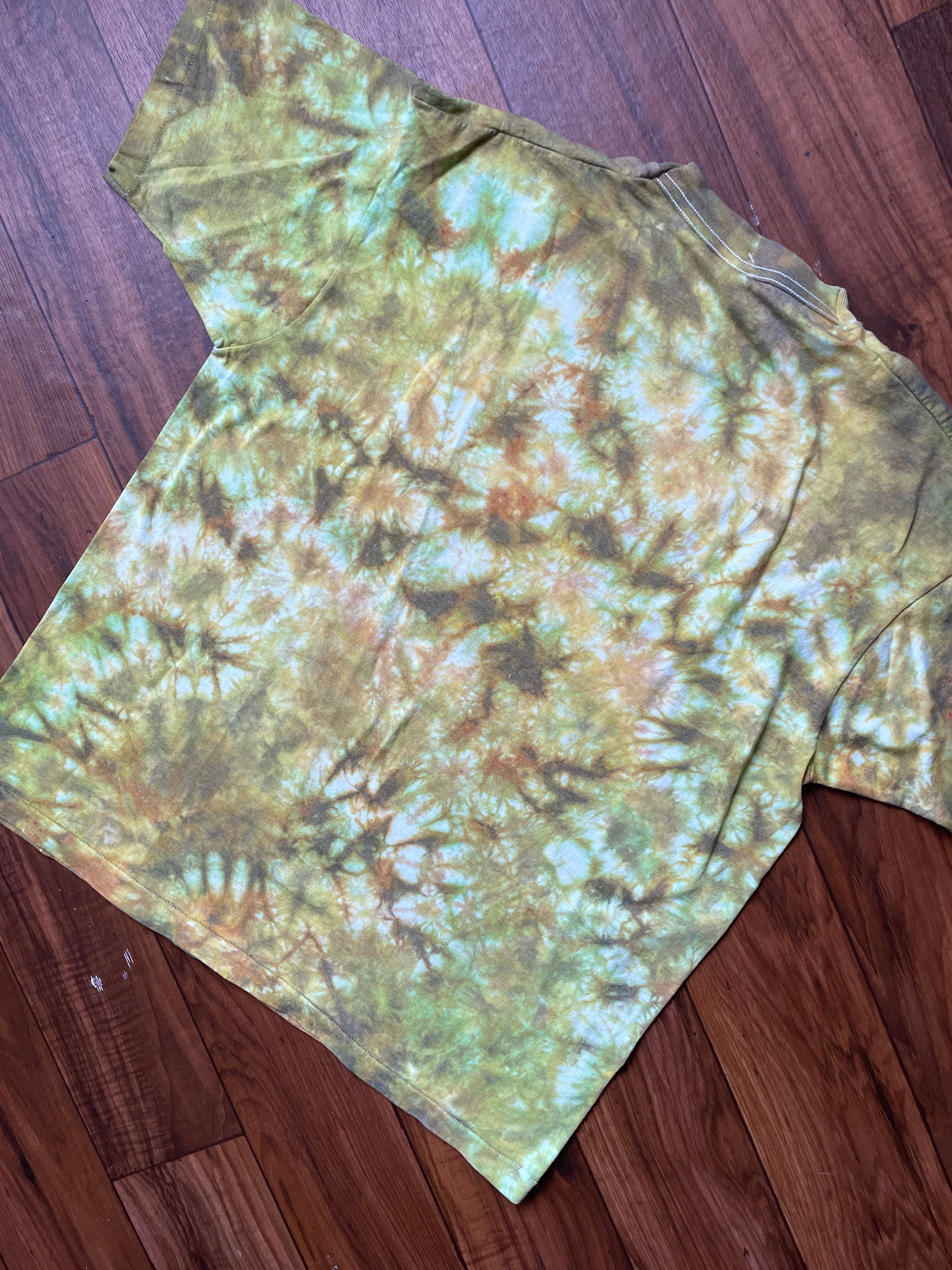 Men's XL Camo Deer Tie Dye Short Sleeve T-Shirt