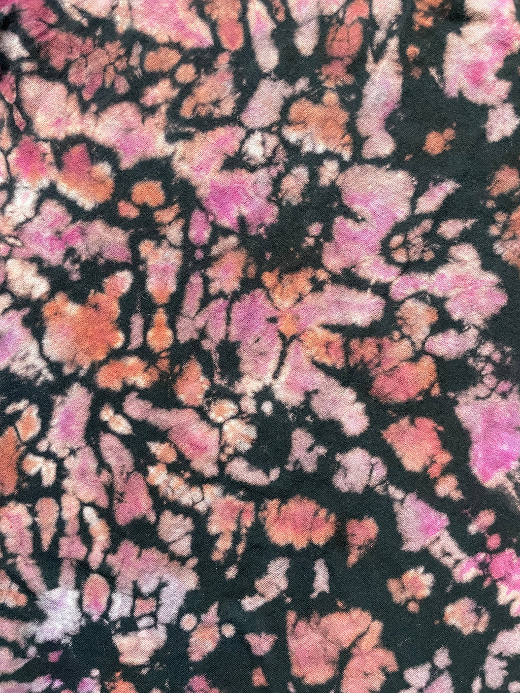 Breaking Bad Heisenberg Handmade Reverse Tie Dye Short Sleeve T-Shirt | One-Of-a-Kind Upcycled Black and Maroon Top | Men's XL