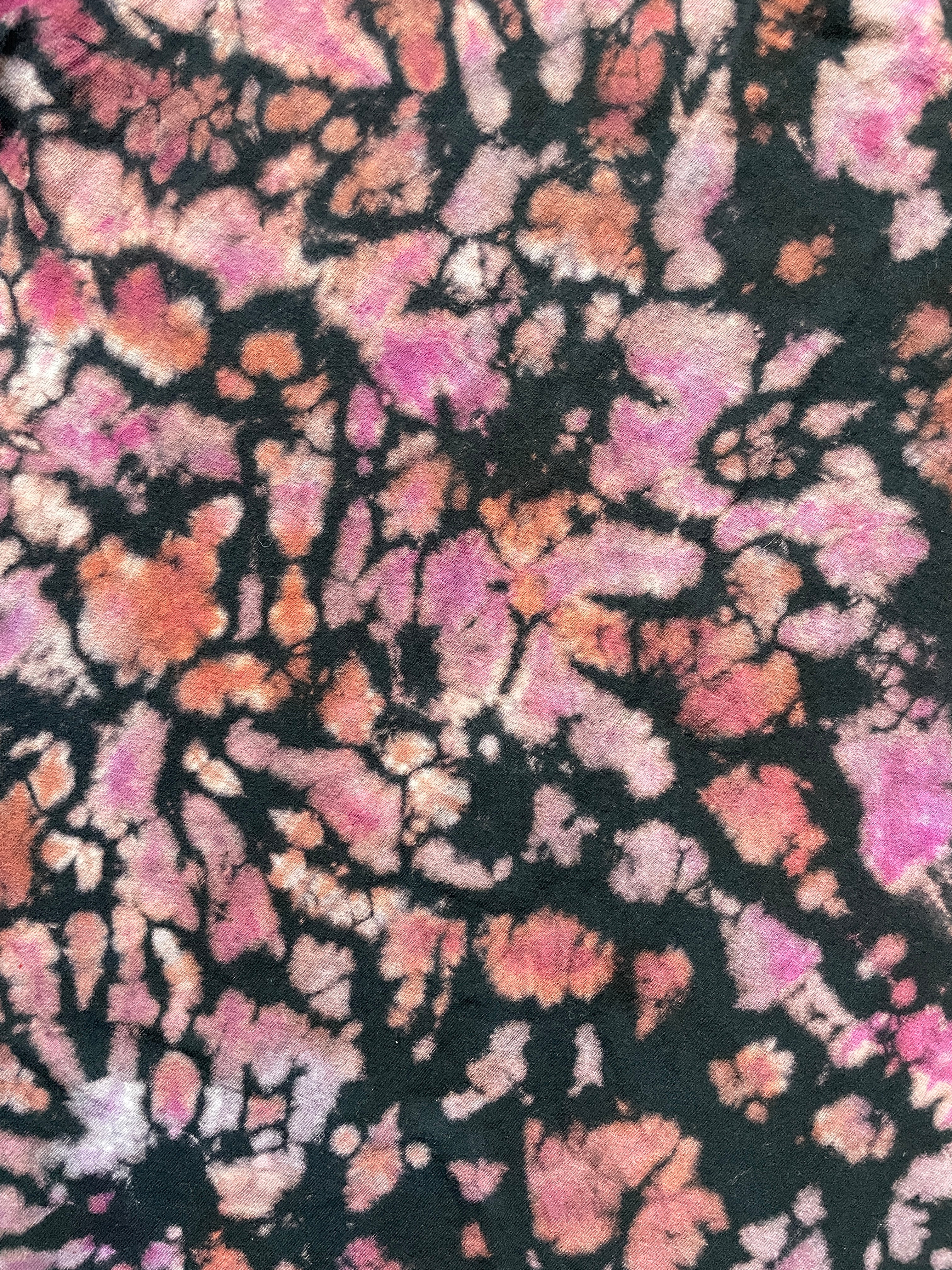 Breaking Bad Heisenberg Handmade Reverse Tie Dye Short Sleeve T-Shirt | One-Of-a-Kind Upcycled Black and Maroon Top | Men's XL