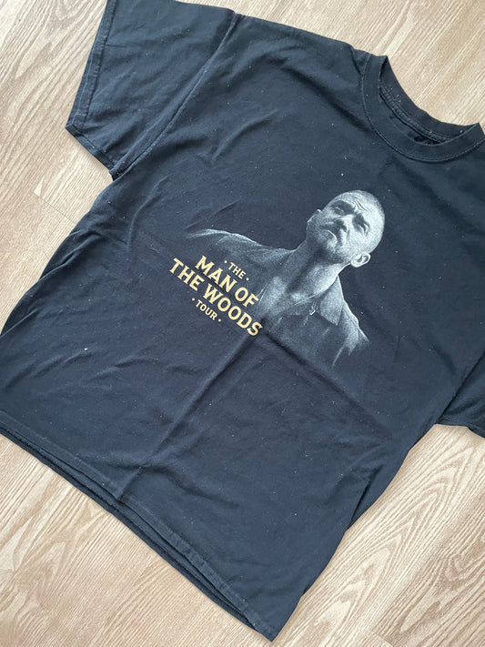 XL Men's Justin Timberlake Double-sided Short Sleeve Tour T-Shirt | READY TO TIE DYE