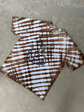 XL Men’s Actual Garbage Tan and Brown Tie Dye Short Sleeve T-Shirt