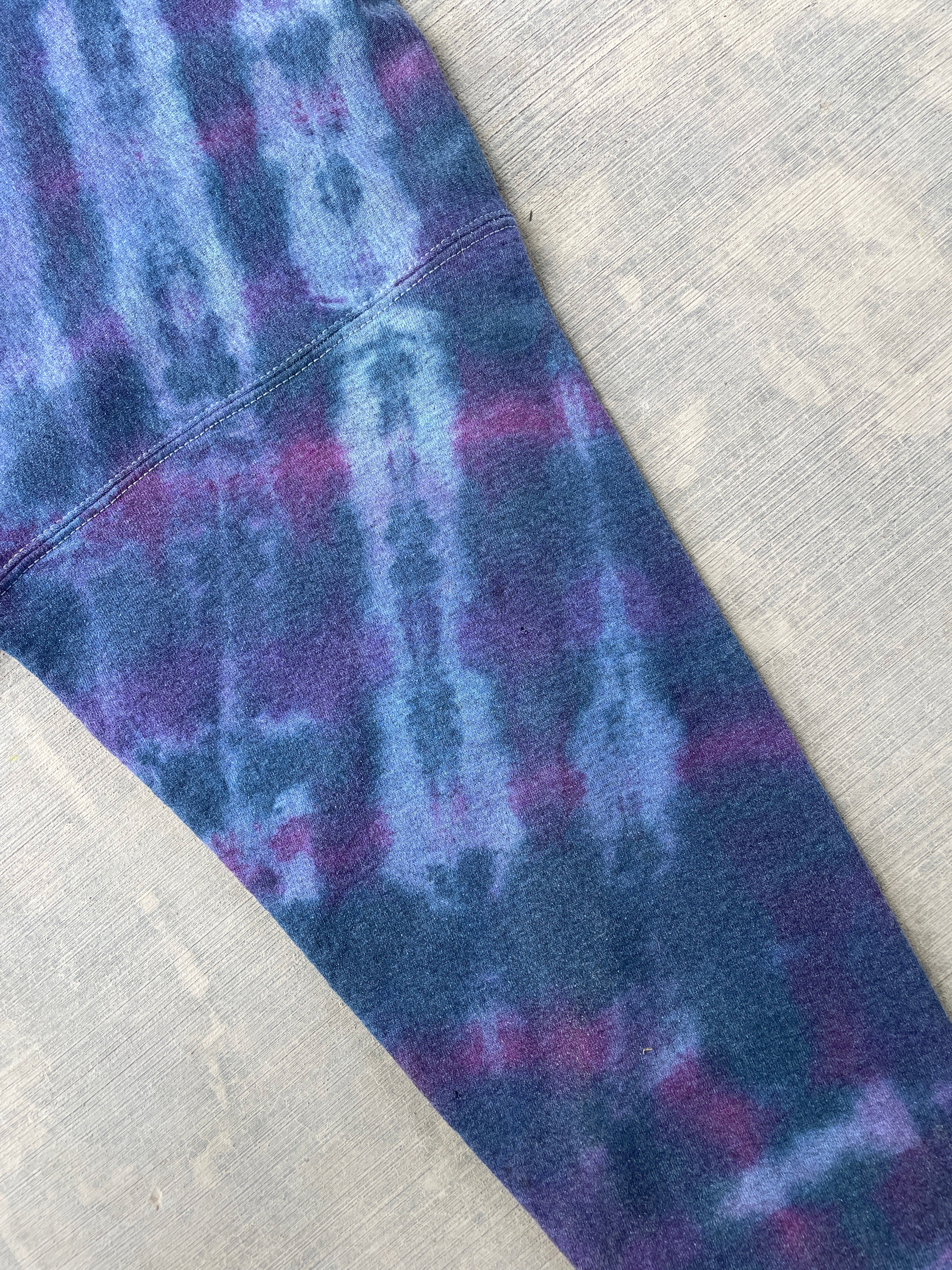 Women's Medium Champion Brand Upcycled Tie Dye Cropped Crewneck Sweatshirt