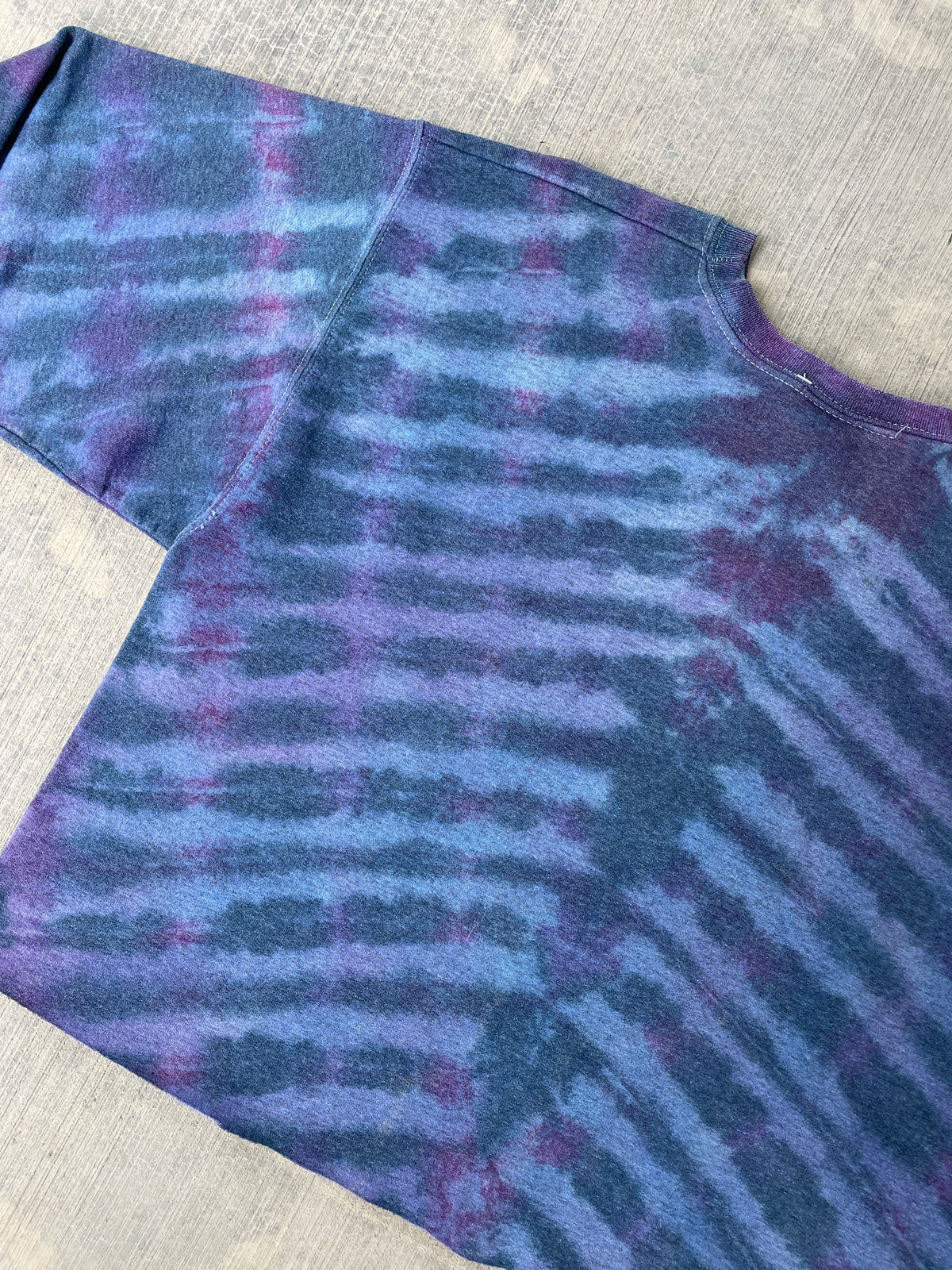 Women's Medium Champion Brand Upcycled Tie Dye Cropped Crewneck Sweatshirt