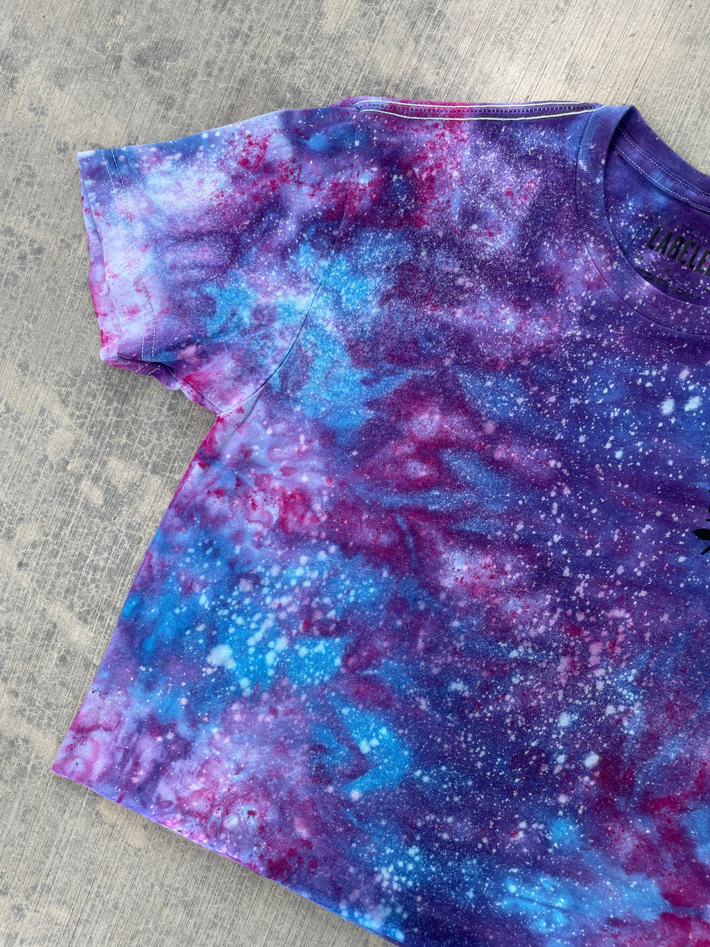 Glass Ceilings Are Meant for Shattering Galaxy Tie Dye Short Sleeve Crop Top