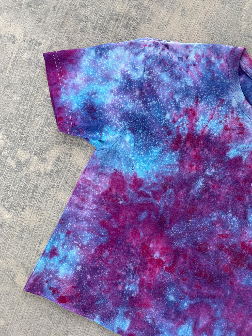 Glass Ceilings Are Meant for Shattering Galaxy Tie Dye Short Sleeve Crop Top