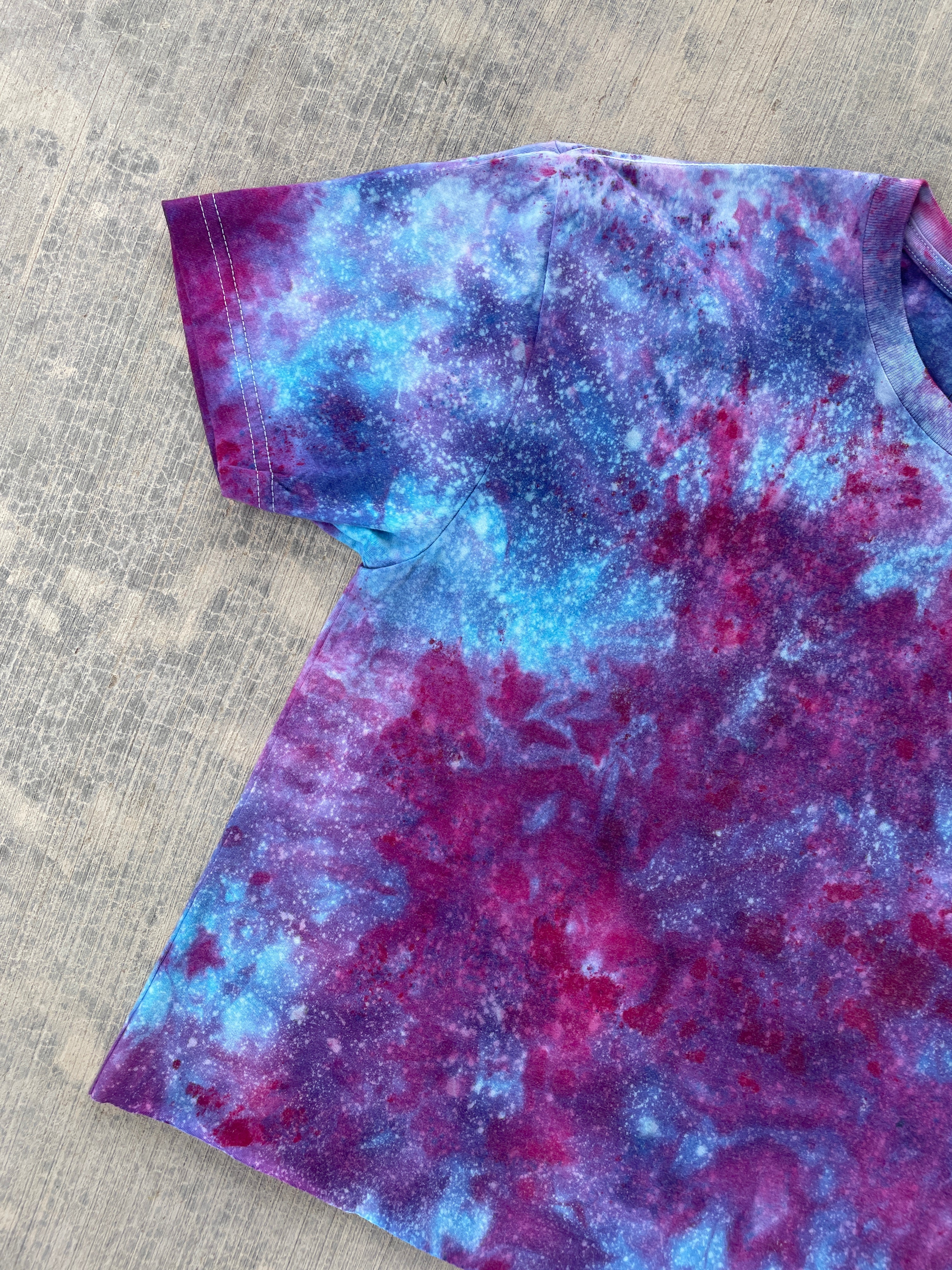 Glass Ceilings Are Meant for Shattering Galaxy Tie Dye Short Sleeve Crop Top
