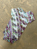 12 MO Purple, Blue, and Green Geode Short Sleeve Tie Dye Baby Onesie