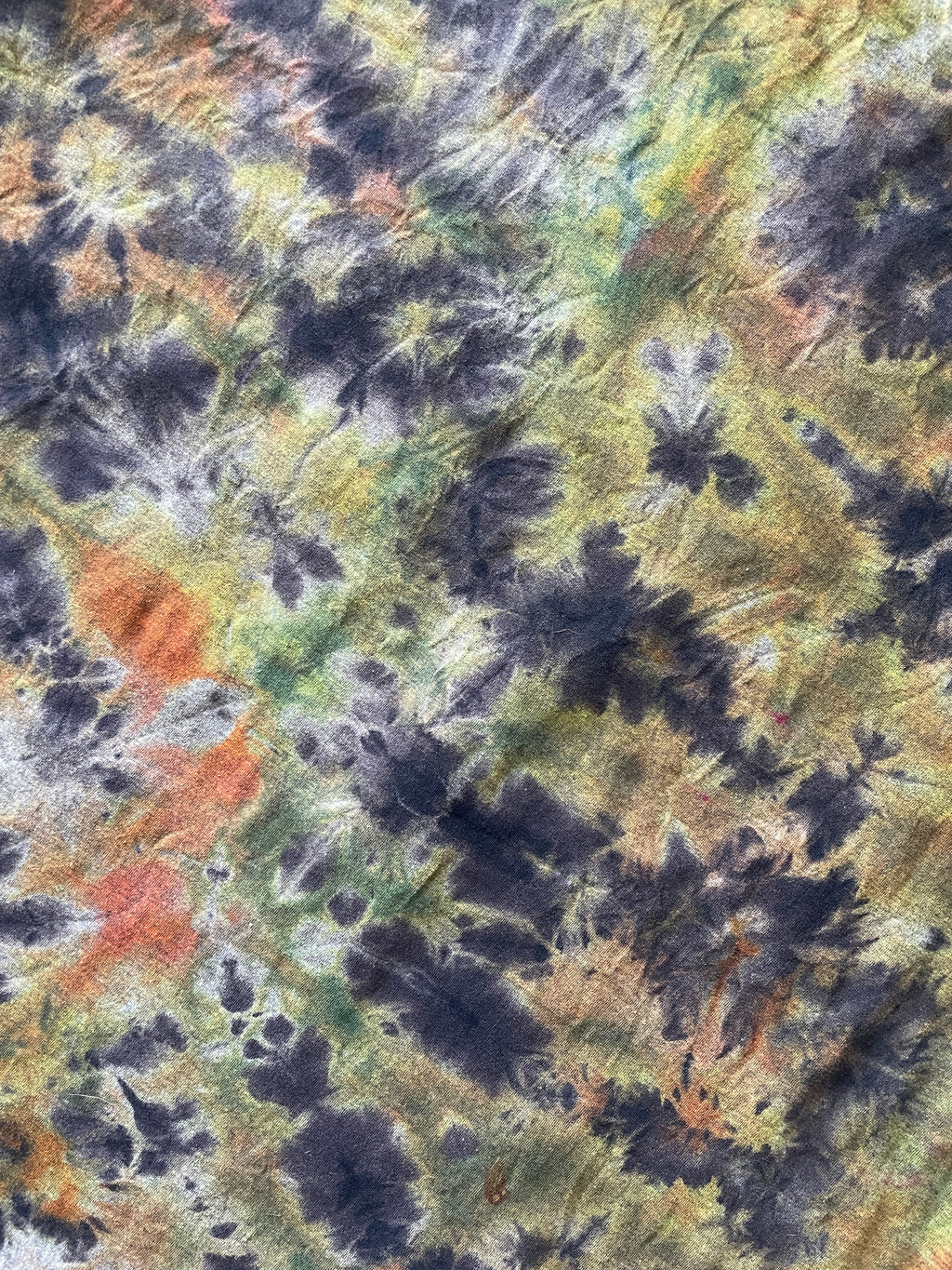 XL Women's Snoop Dogg Doggy Style Tie Dye Short Sleeve T-Shirt | One-Of-a-Kind Upcycled Black and Green Crumpled Top