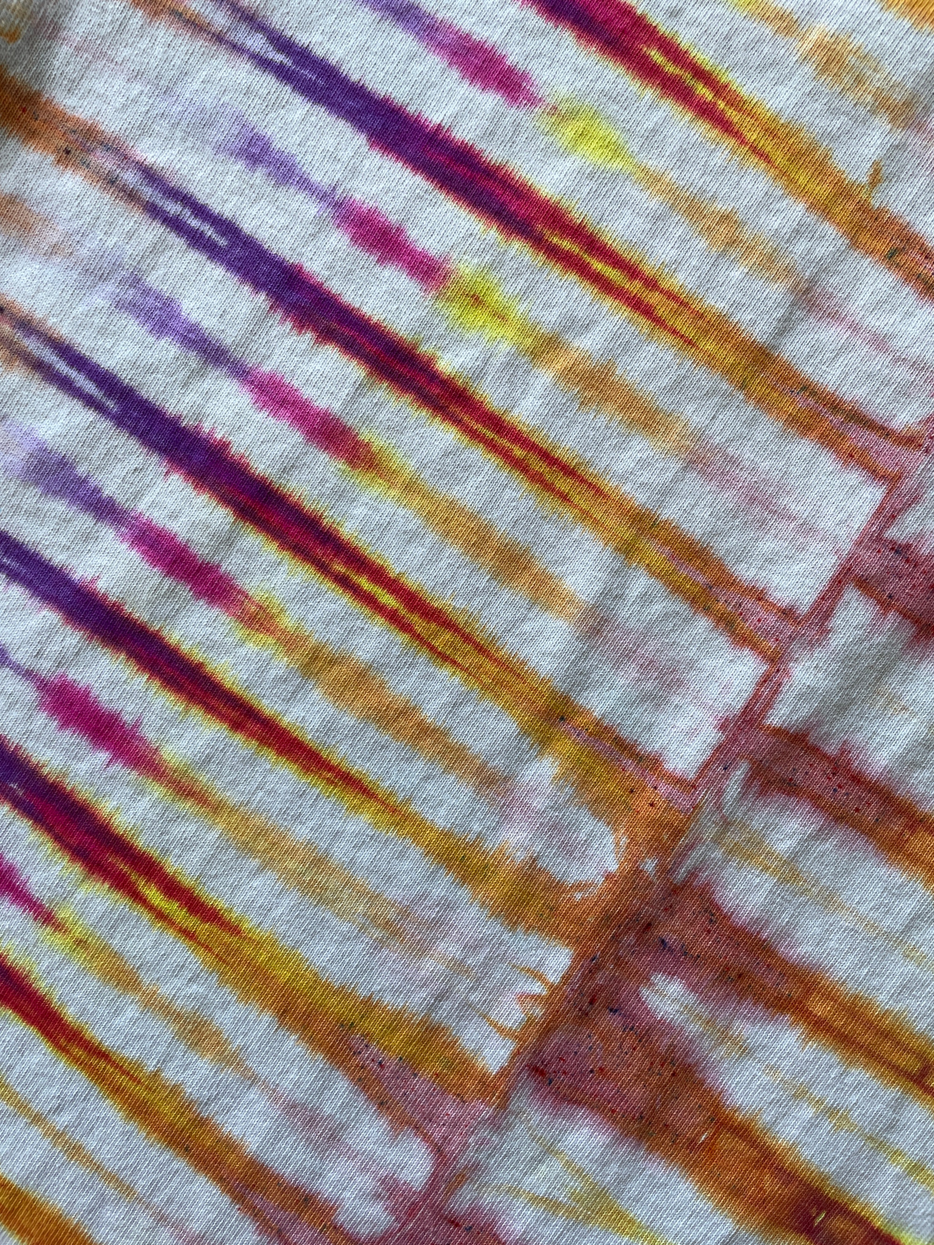 XXL Women's Sweaty Betty Handmade Tie Dye Crop Top | One-Of-a-Kind Multicolored Short Sleeve