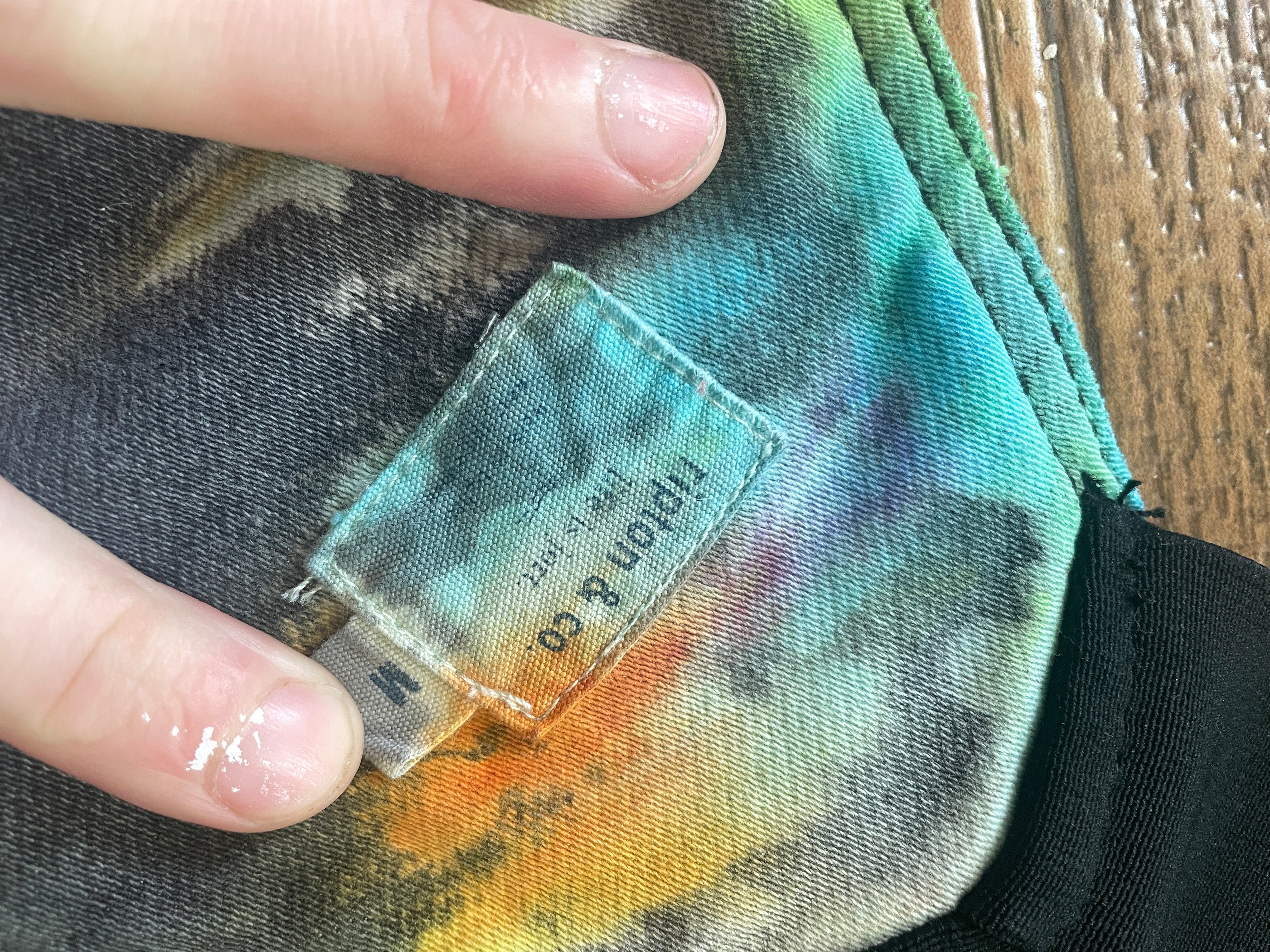 Upcycled Half-and-Half Tie Dye Ripton Overalls (Women's Medium)