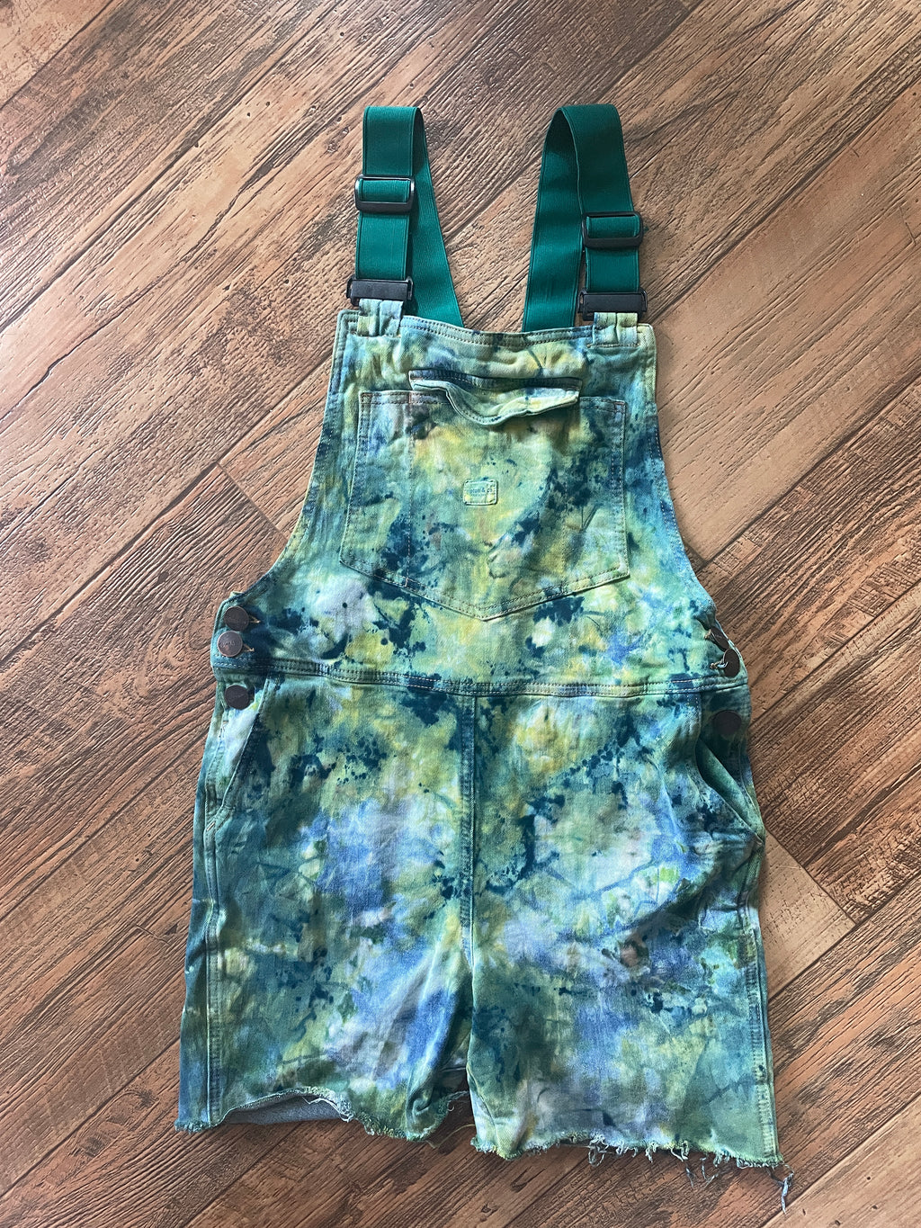 Upcycled Tie Dye Ripton Overalls (Women's Small)