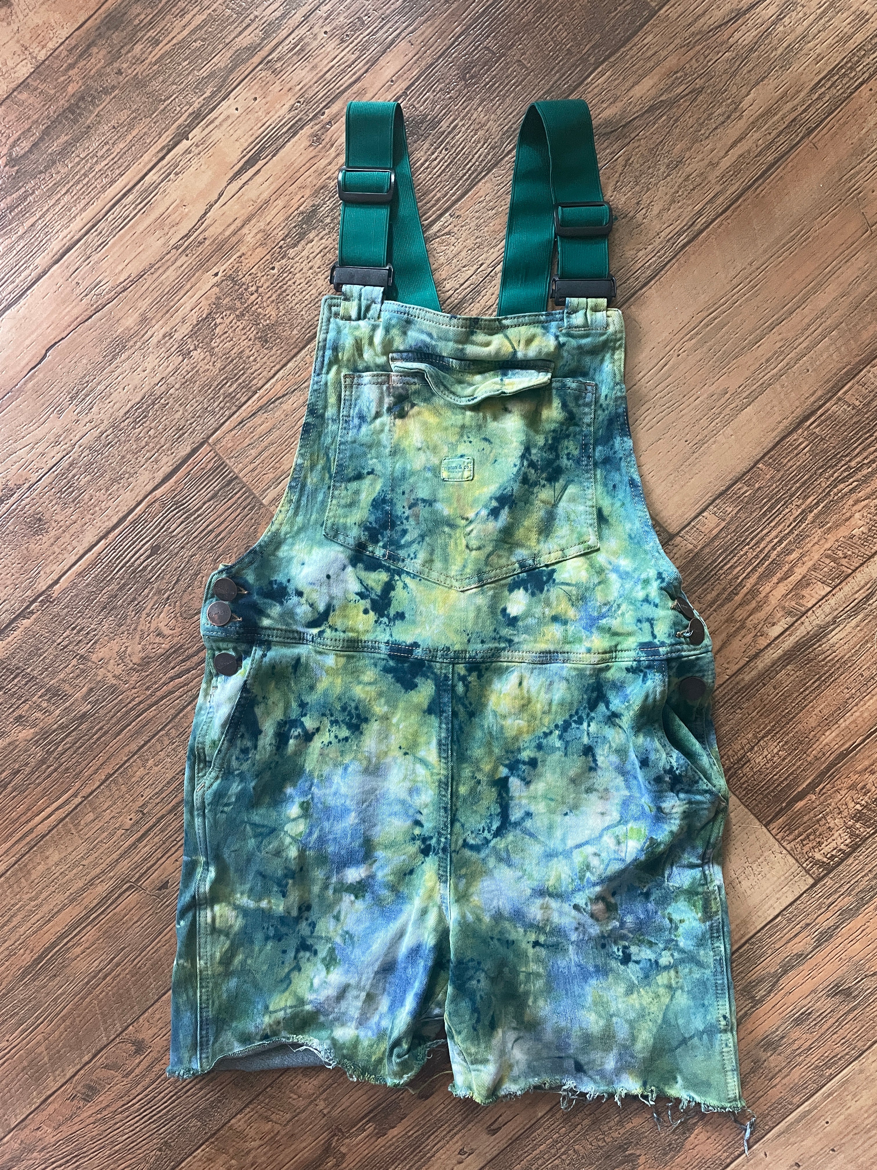 Upcycled Tie Dye Ripton Overalls (Women's Small)