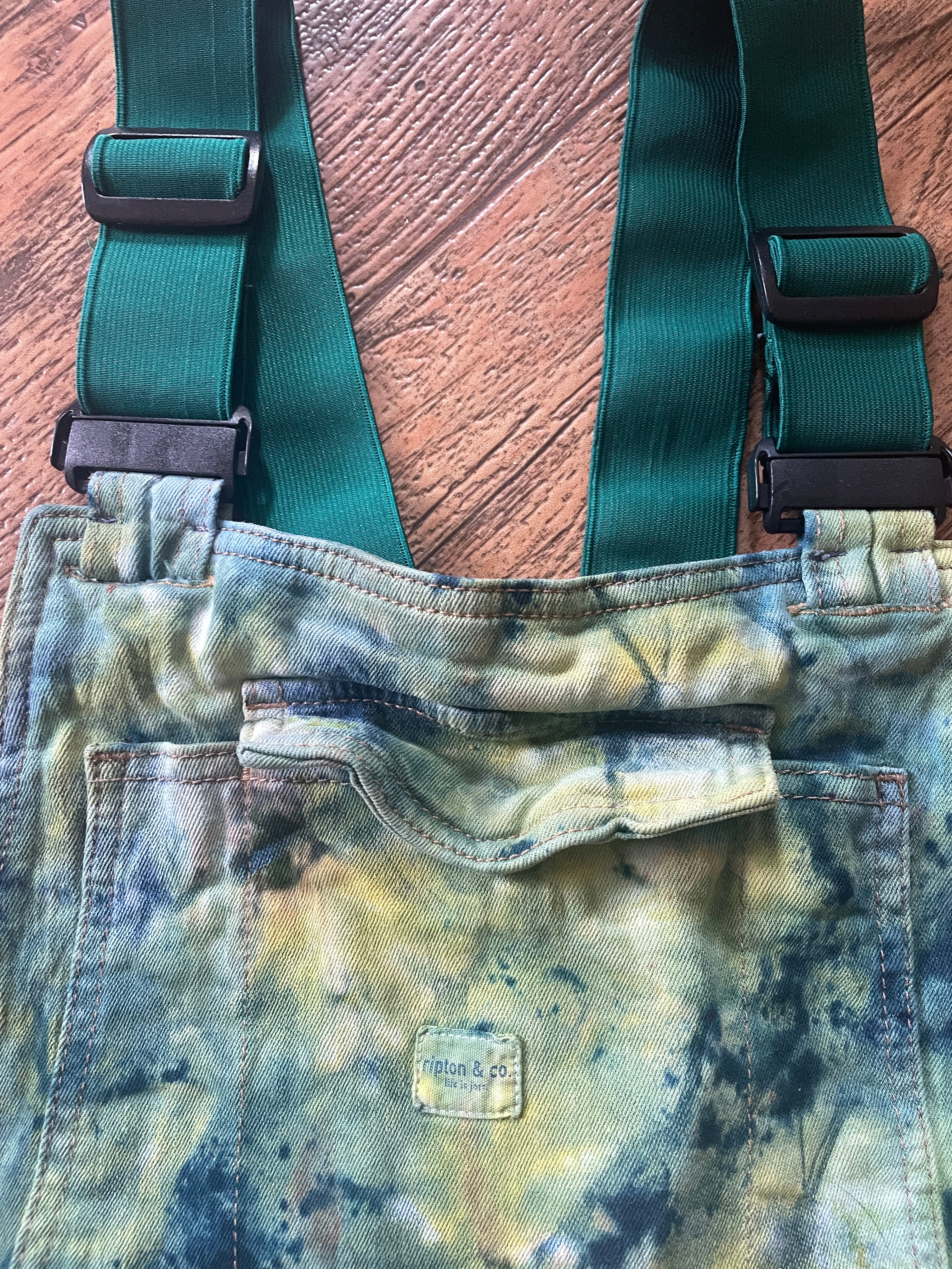 Upcycled Tie Dye Ripton Overalls (Women's Small)