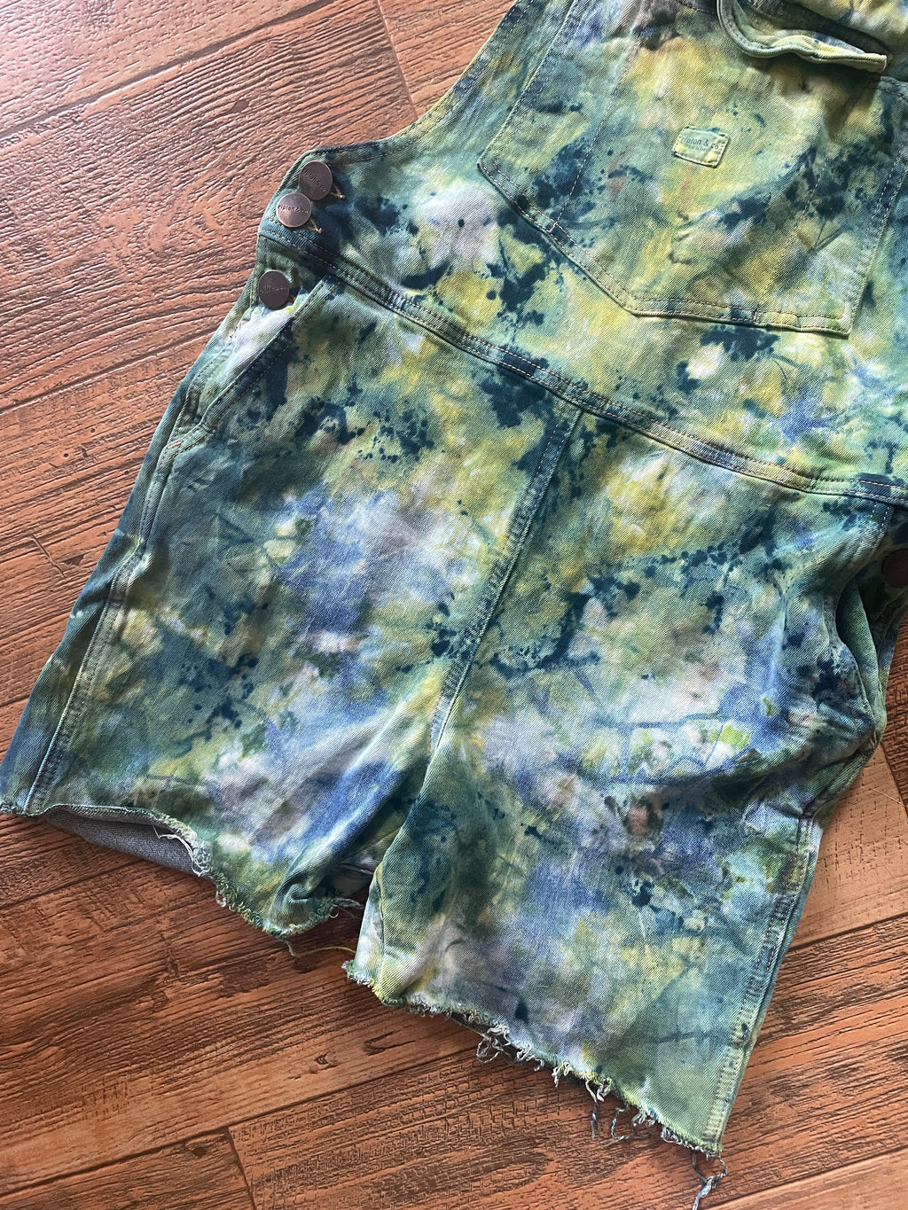 Upcycled Tie Dye Ripton Overalls (Women's Small)