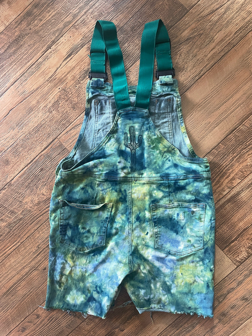 Upcycled Tie Dye Ripton Overalls (Women's Small)