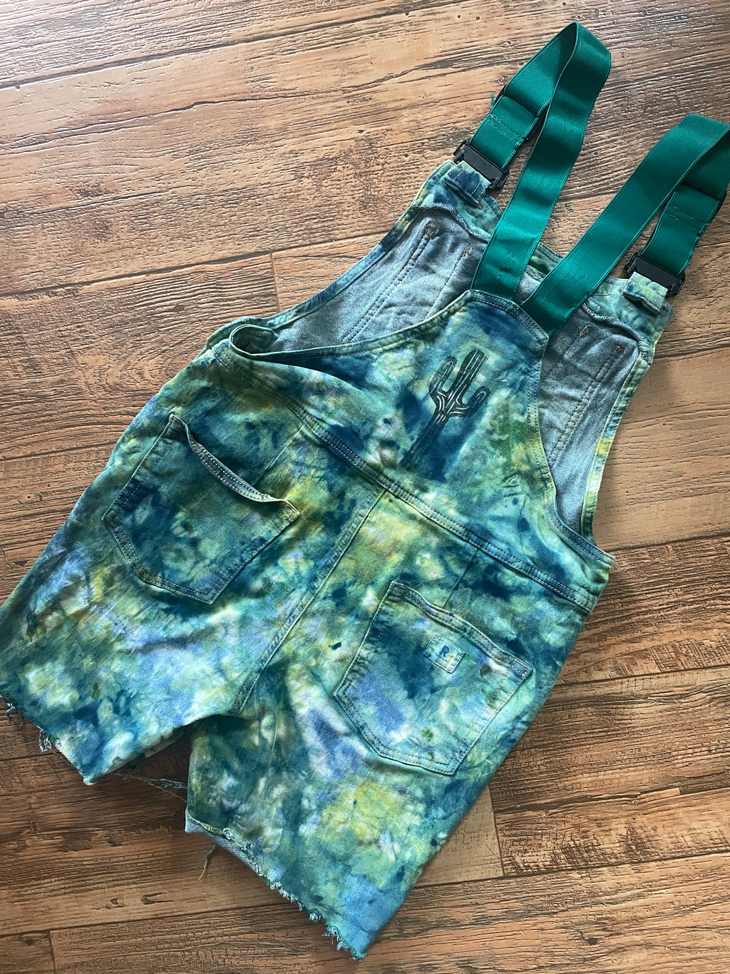Upcycled Tie Dye Ripton Overalls (Women's Small)