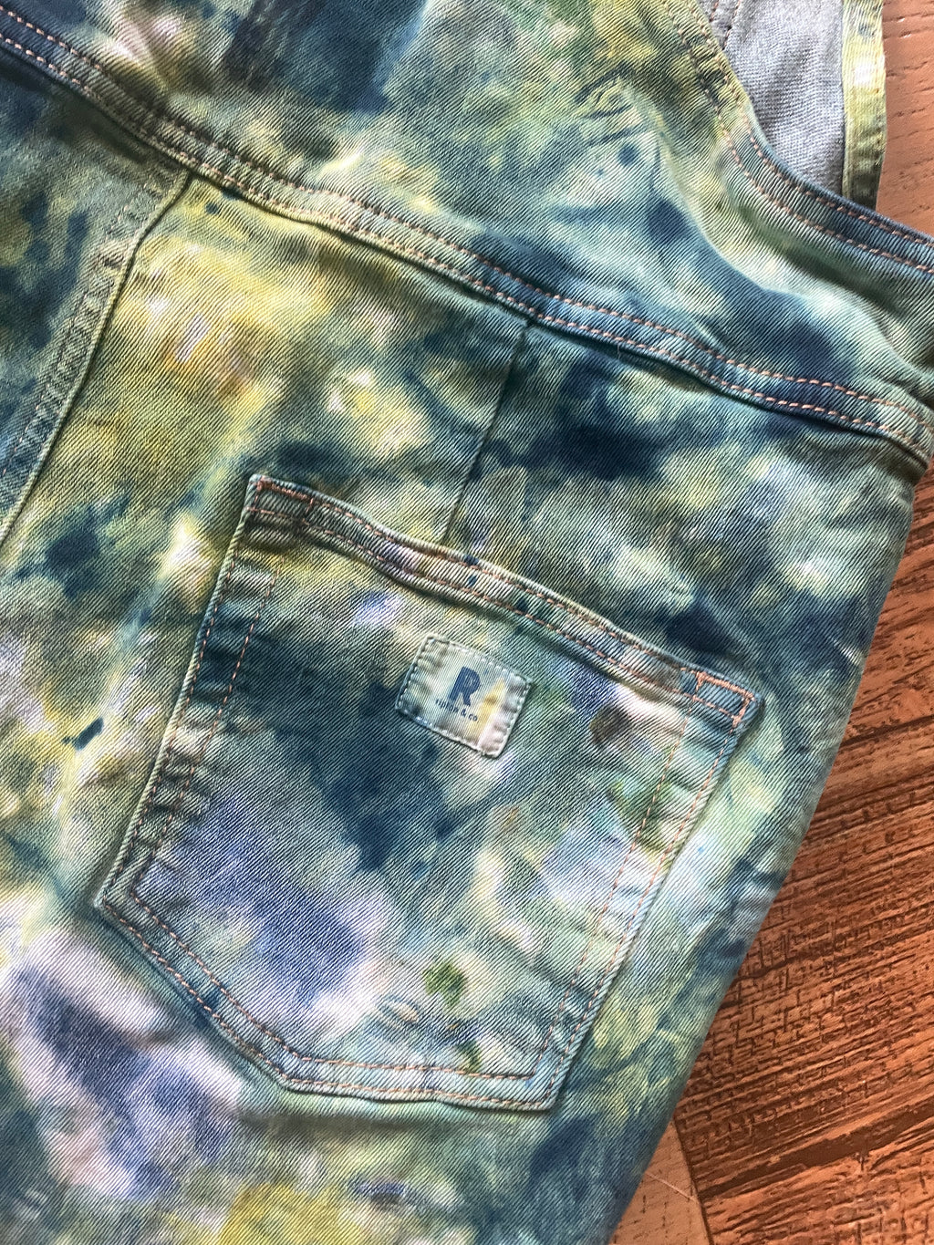 Upcycled Tie Dye Ripton Overalls (Women's Small)