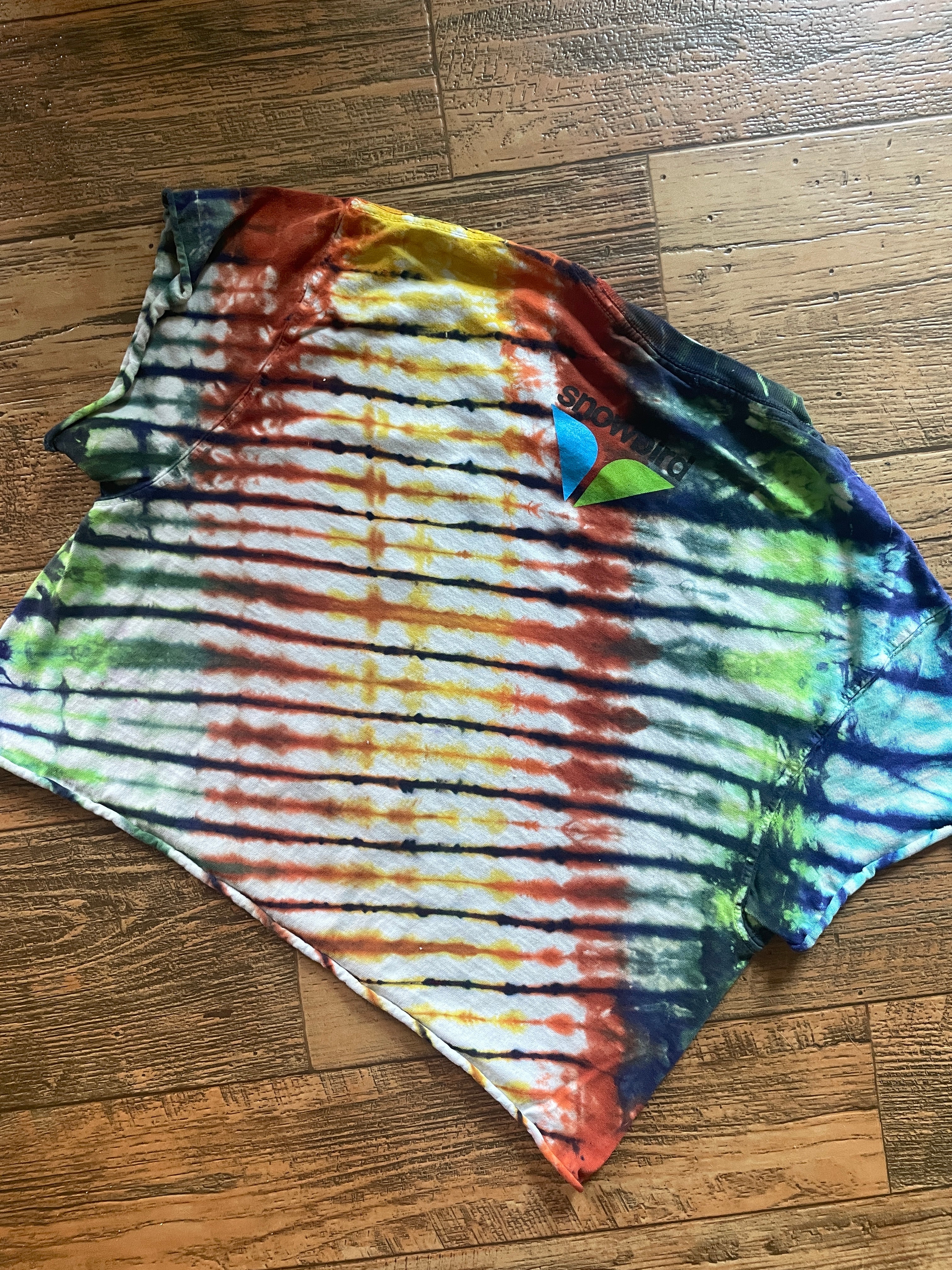 Snowbird Oktoberfest Handmade Tie Dye Crop Top (Men's Small)