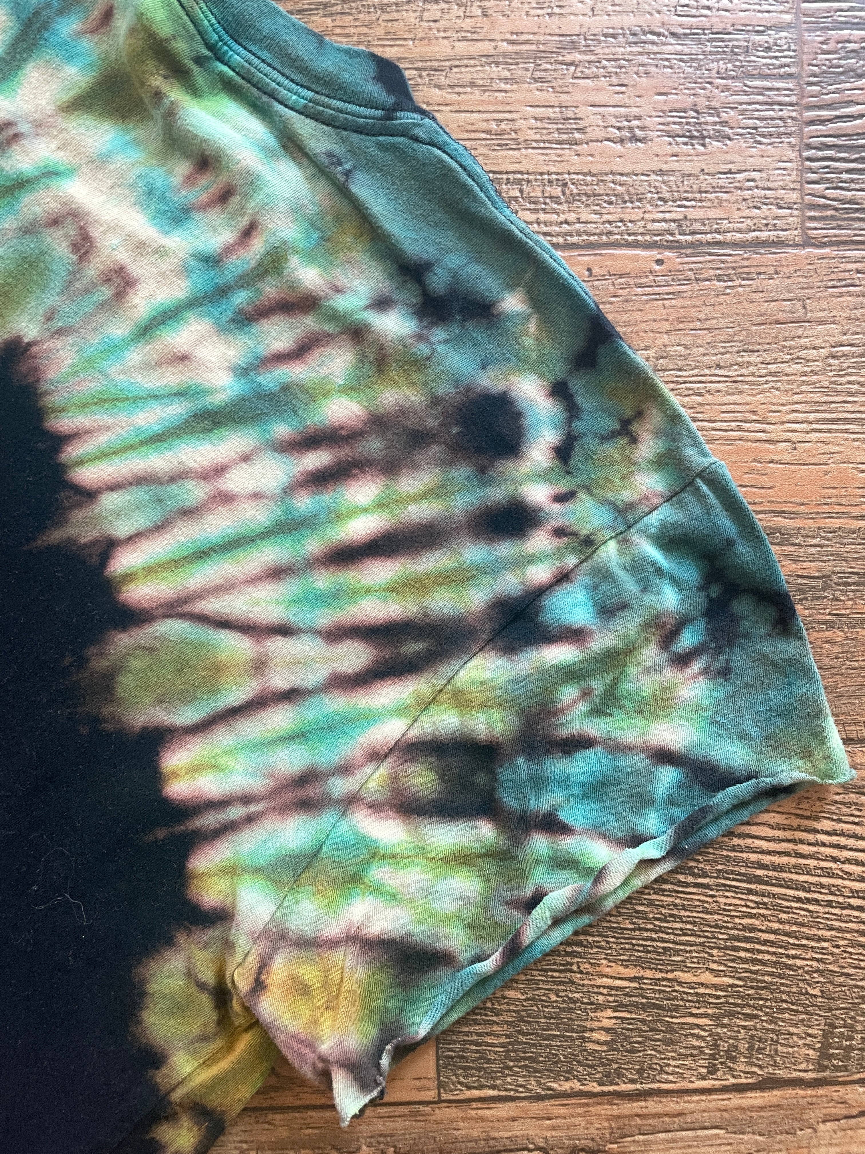 I Only Believe in Science Nacho Libre Handmade Tie Dye Crop Top (Men's Medium)